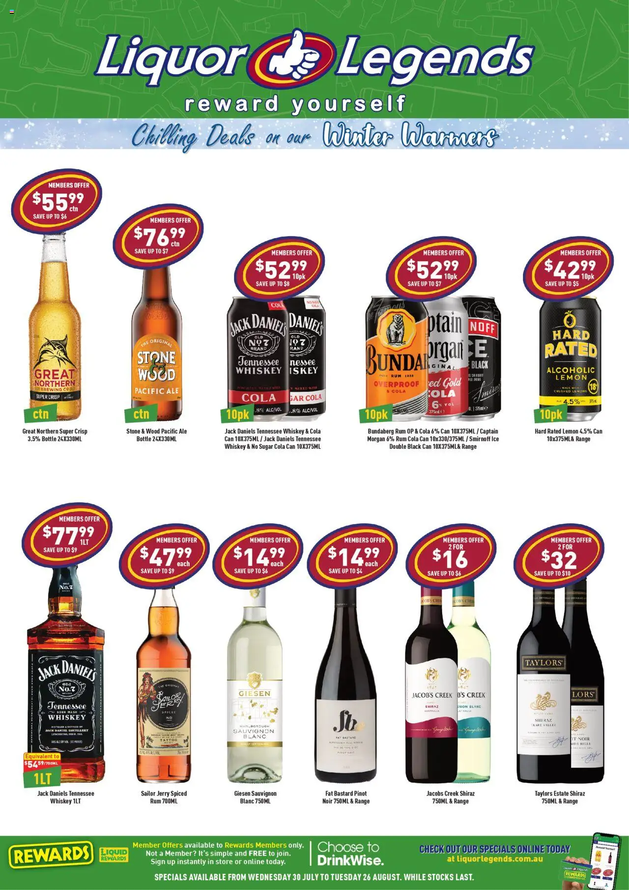 Liquor Legends catalogue - valid from 30.07.2025 | Page: 1 | Products: Rum, Wood, Sugar, Lemon