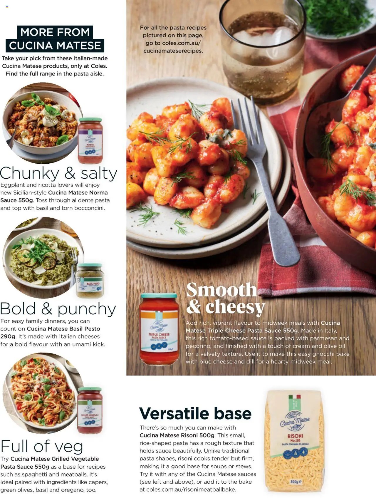 Coles catalogue - valid from 07.08.2025 | Page: 8 | Products: Pasta, Olive oil, Cream, Eggplant