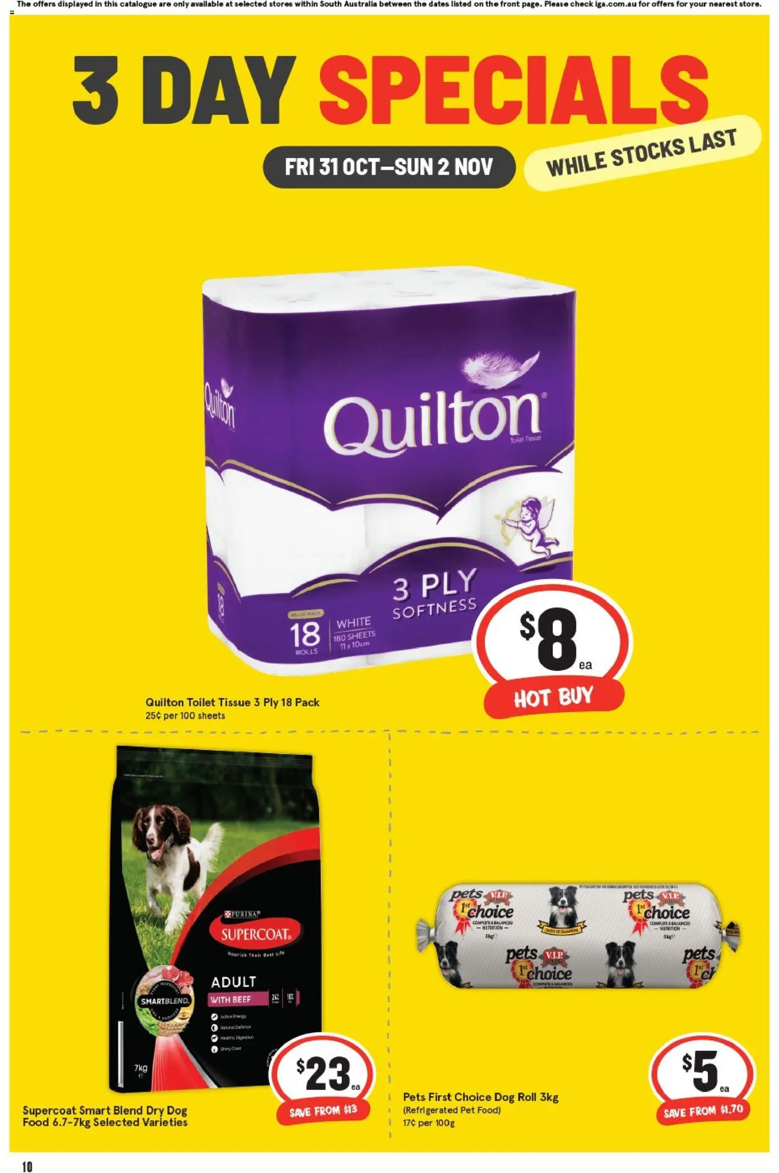 IGA catalogue - valid from 31.10.2025 | Page: 4 | Products: Toilet, Beef, Coat