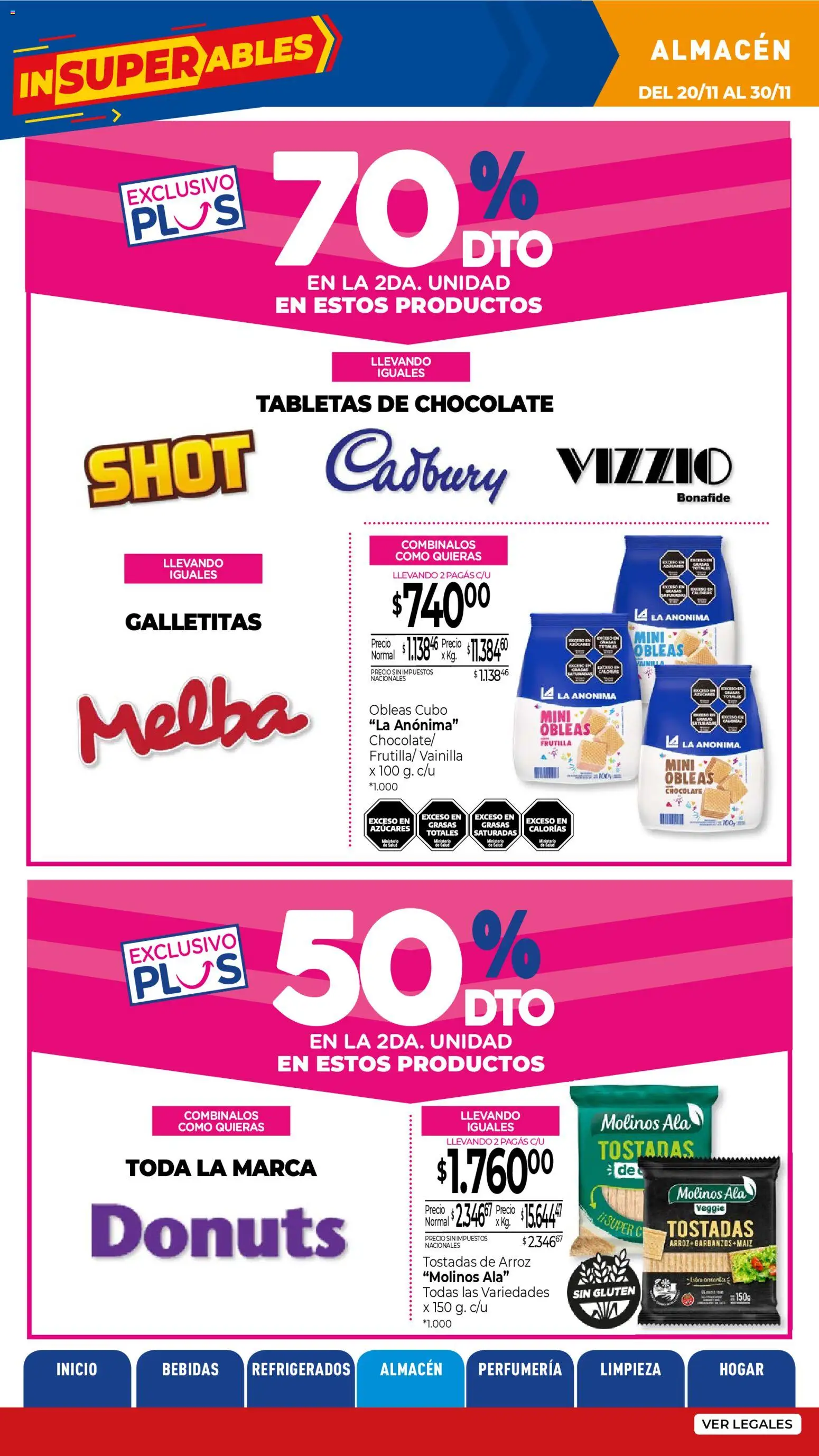 La Anonima catálogo │ válido desde el 20.11.2025 | Página: 19 | Productos: Galletitas, Frutilla, Chocolate, Arroz