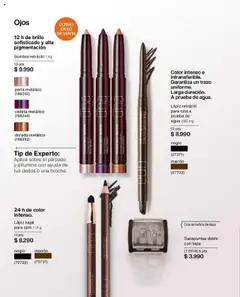 Natura catálogo │ válido desde el 22.07.2025 | Página: 54 | Productos: Brillo, Sacapuntas, Sombra, Sobre