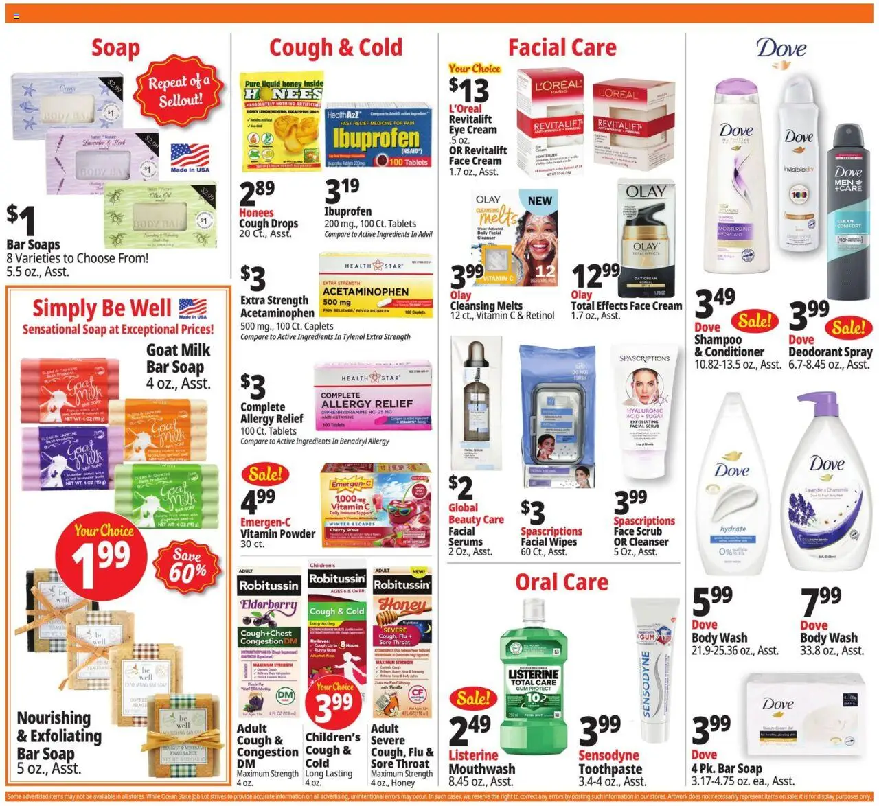Ocean State Job Lot Weekly Ad - valid from 09.10.2025 | Page: 17 | Products: Shampoo, Deodorant, Toothpaste, Bar Soap