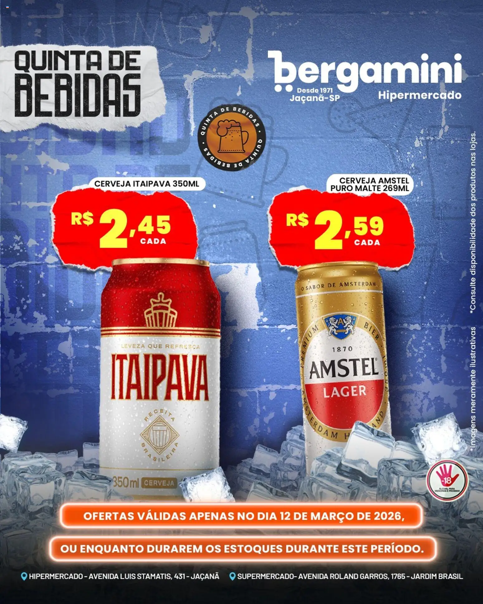 Supermercado Bergamini Folheto - válido de 12.03.2026 | Página: 4 | Produtos: Cerveja, Tinta