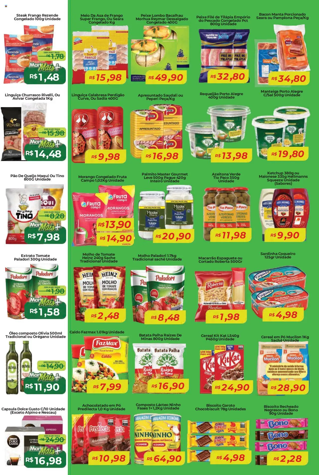 Mart Minas Folheto - válido de 16.10.2025 | Página: 2 | Produtos: Azeitonas, Peixe, Sardinha, Filé de tilápia