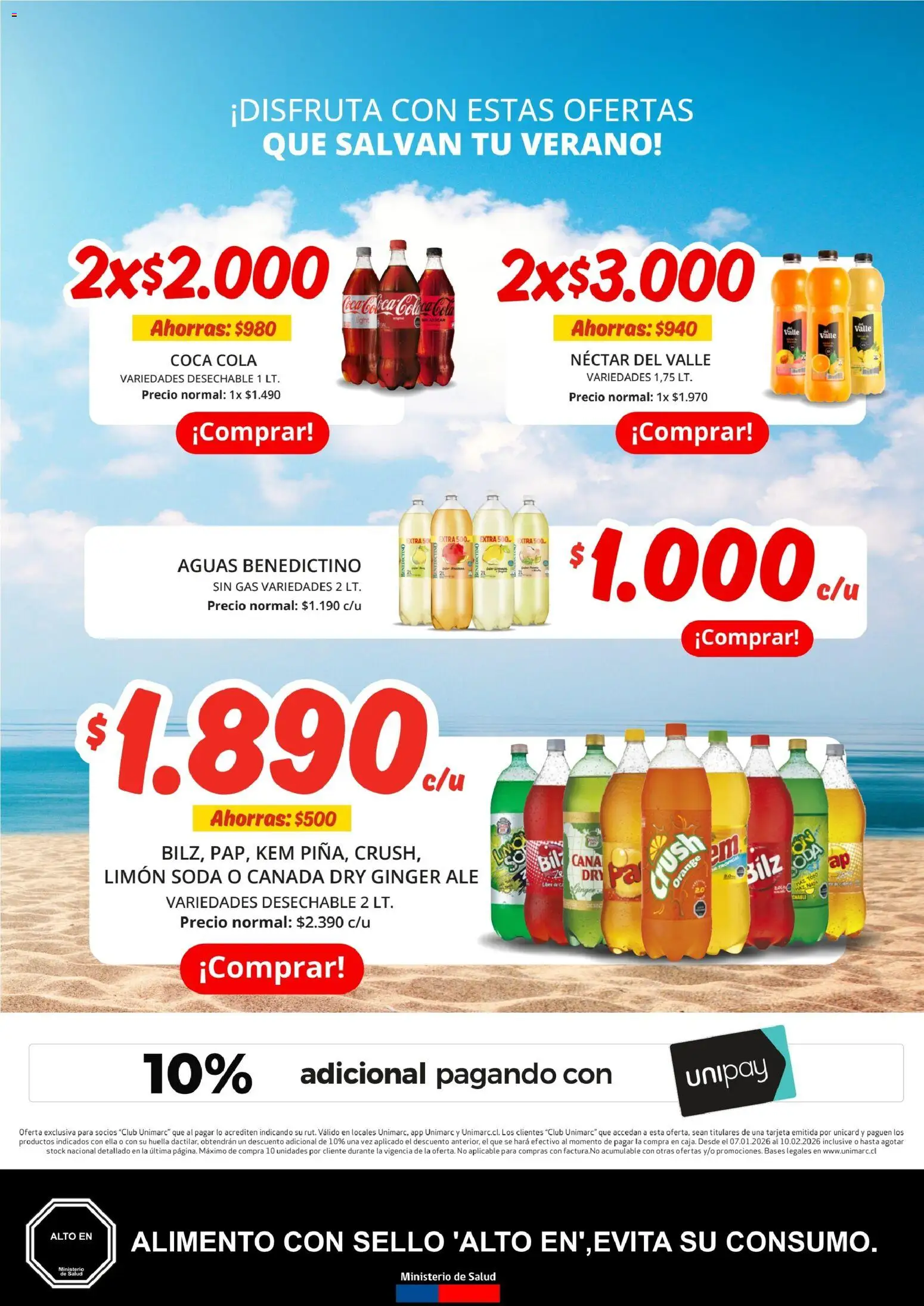 Unimarc Ofertas │ válido desde el 07.01.2026 | Página: 8 | Productos: Limón, Soda
