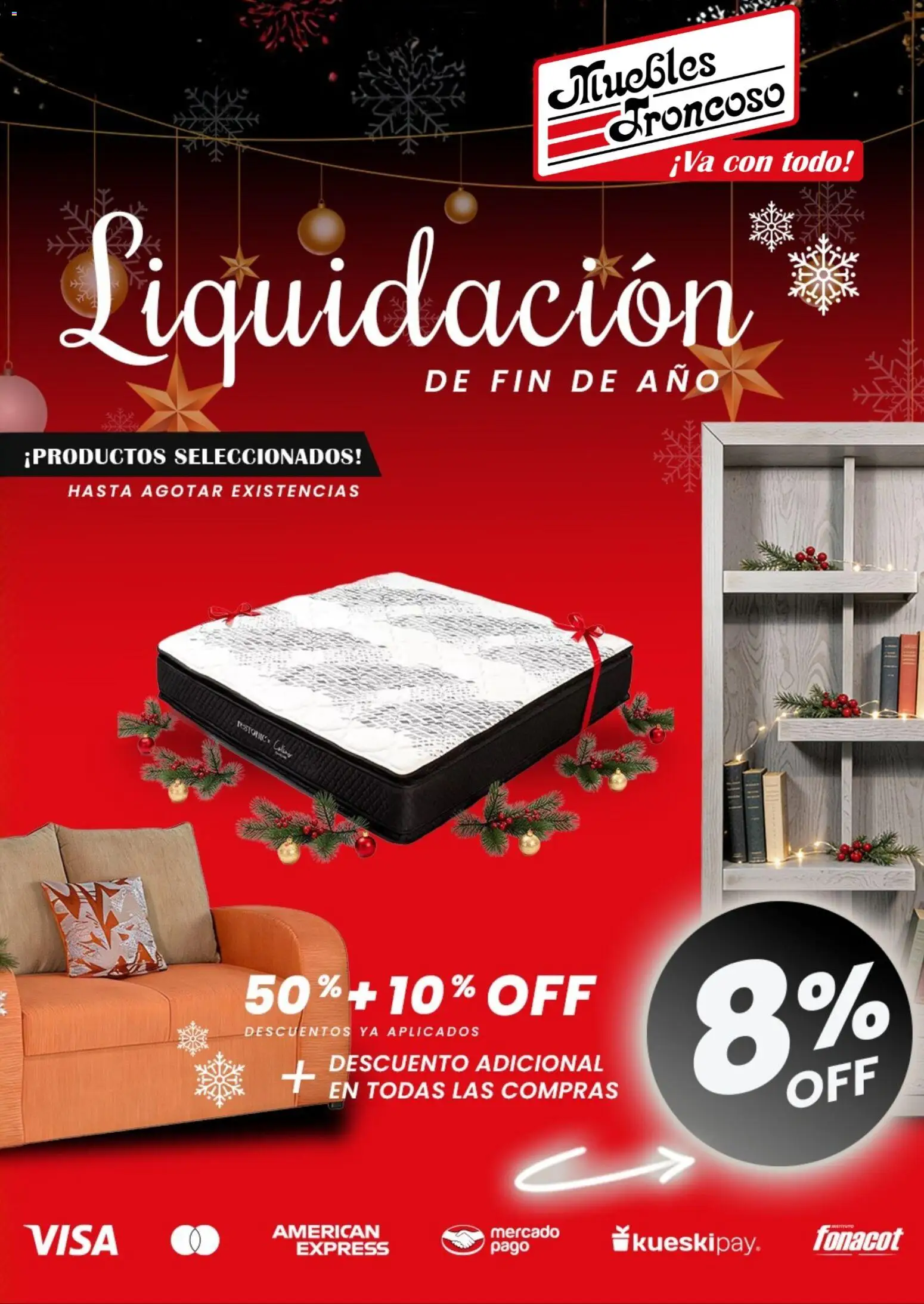 Nuevas ofertas de Muebles Troncoso válidas en toda la República Mexicana desde el 09.12.2025. ¡Encuentra las mejores ofertas en Muebles Troncoso catálogo! | Página: 1