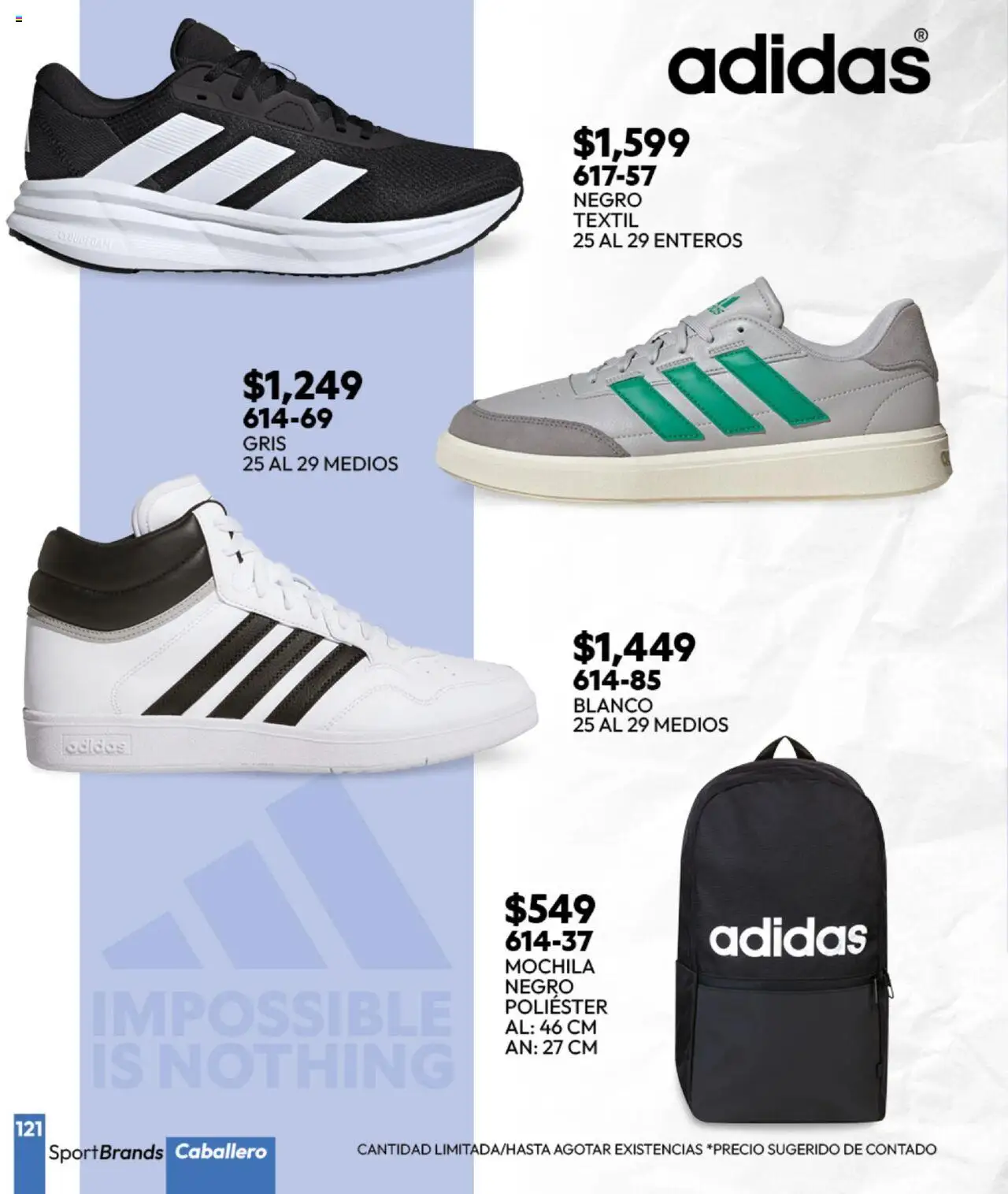 Nuevas ofertas de Cklass válidas en toda la República Mexicana desde el 16.09.2025. ¡Encuentra las mejores ofertas en Cklass - Catálogo Invierno Sportbrands! | Página: 122 | Productos: Mochila
