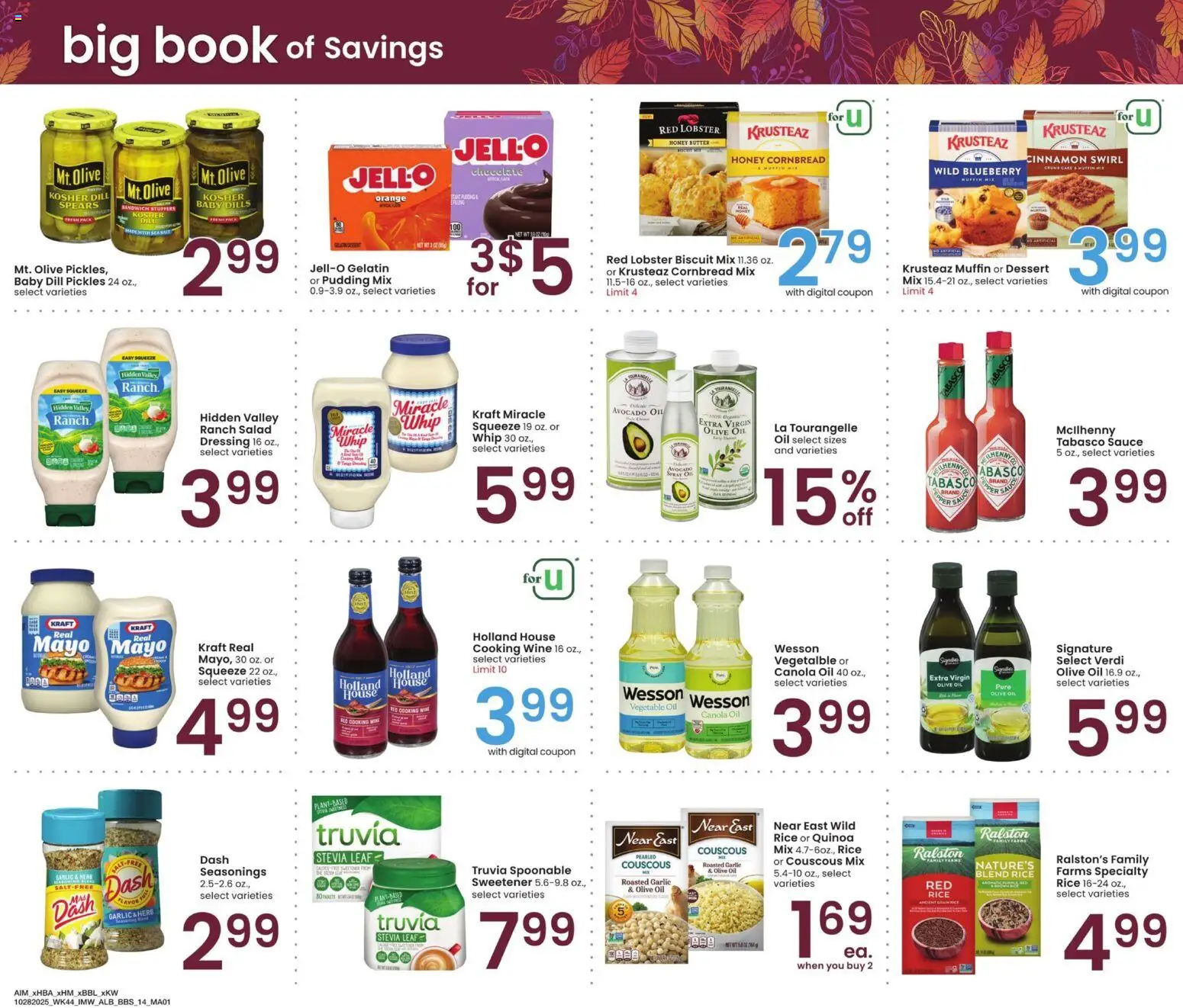 Albertsons Big Book of Savings - valid from 28.10.2025 | Page: 14 | Products: Butter, Oil, Rice, Garlic