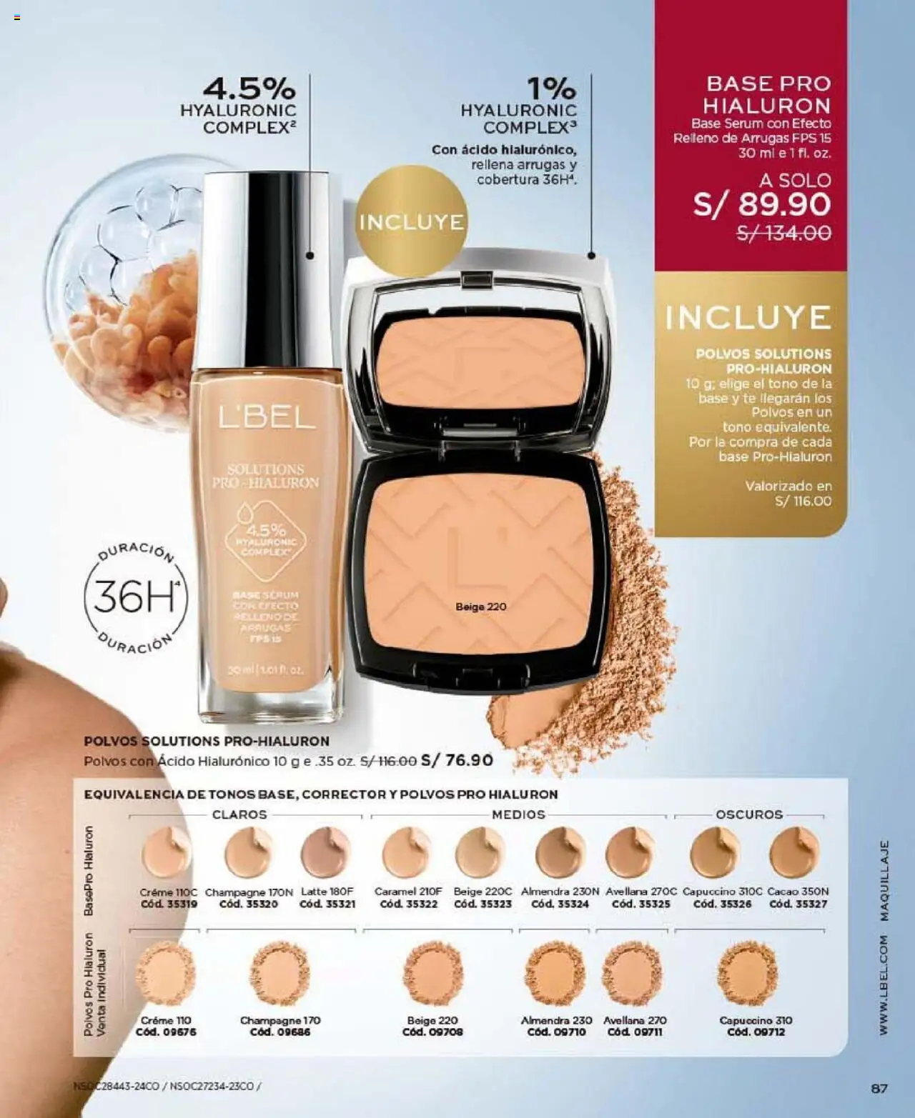 Catálogo L'Bel válido desde 24.10.2025 | Página: 87 | Productos: Té, Maquillaje, Corrector