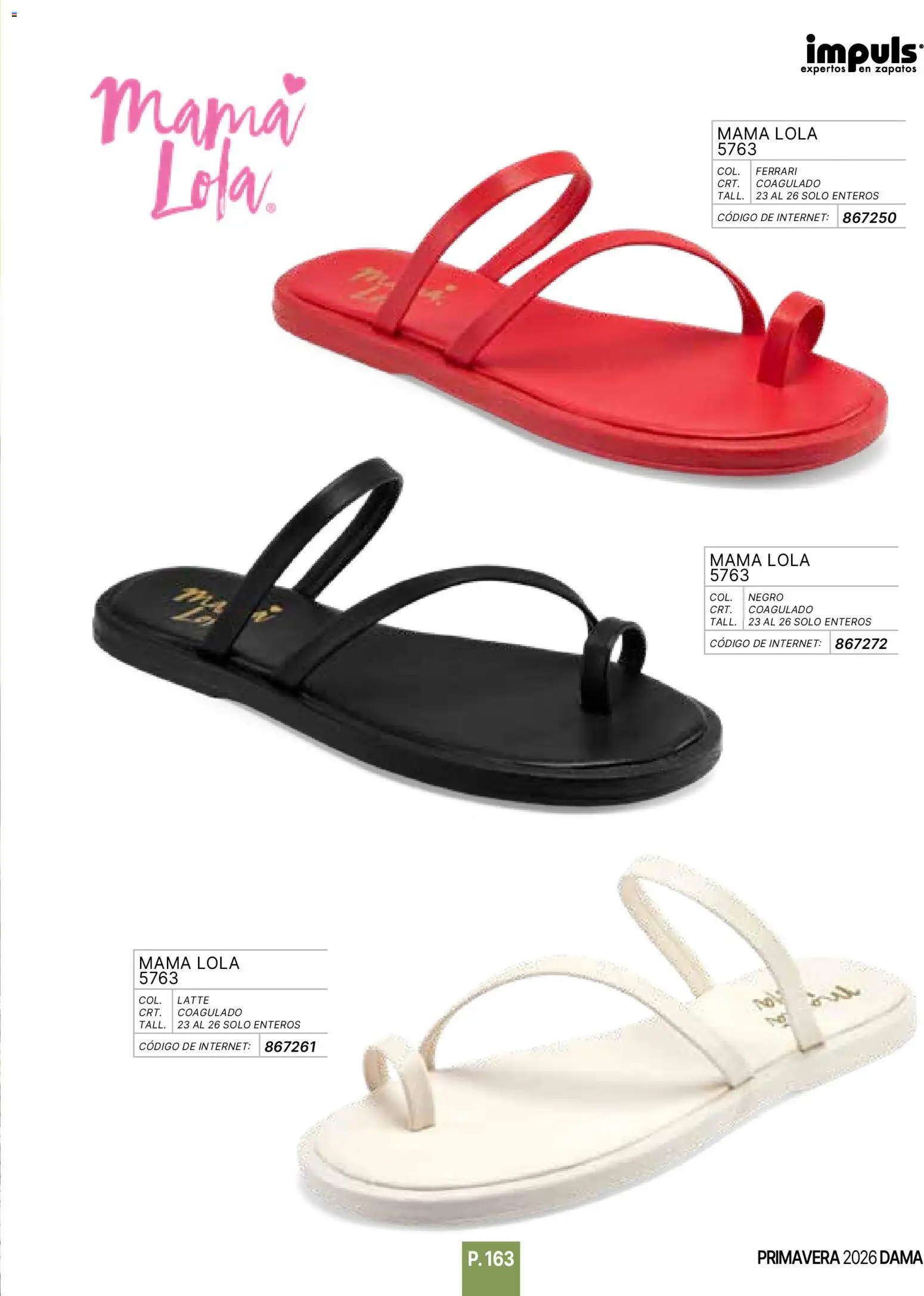 Nuevas ofertas de Impuls válidas en toda la República Mexicana desde el 01.01.2026. ¡Encuentra las mejores ofertas en Impuls catálogo Primavera! | Página: 165 | Productos: Zapatos