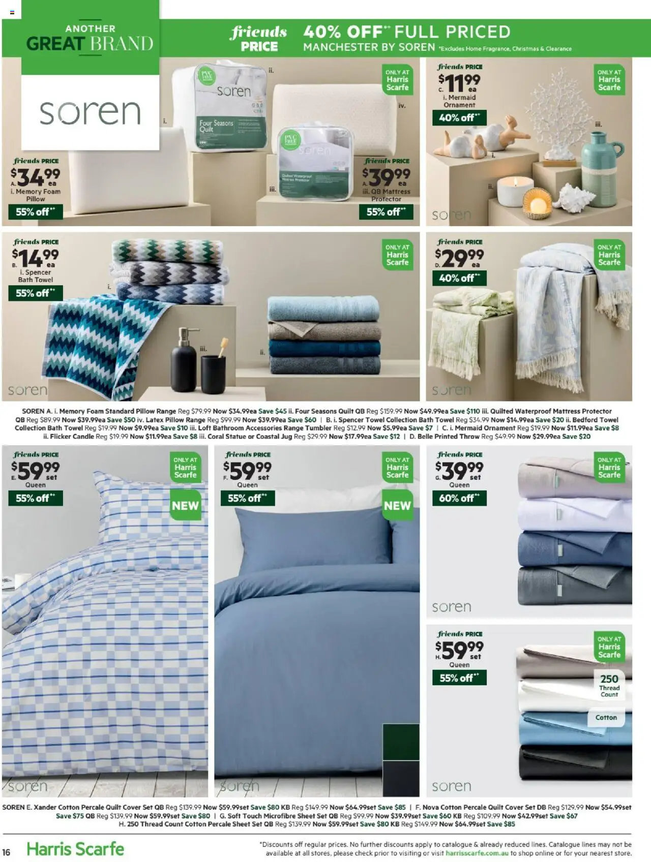 Harris Scarfe catalogue - valid from 13.10.2025 | Page: 16 | Products: Bath, Accessories, Candle, Bathroom