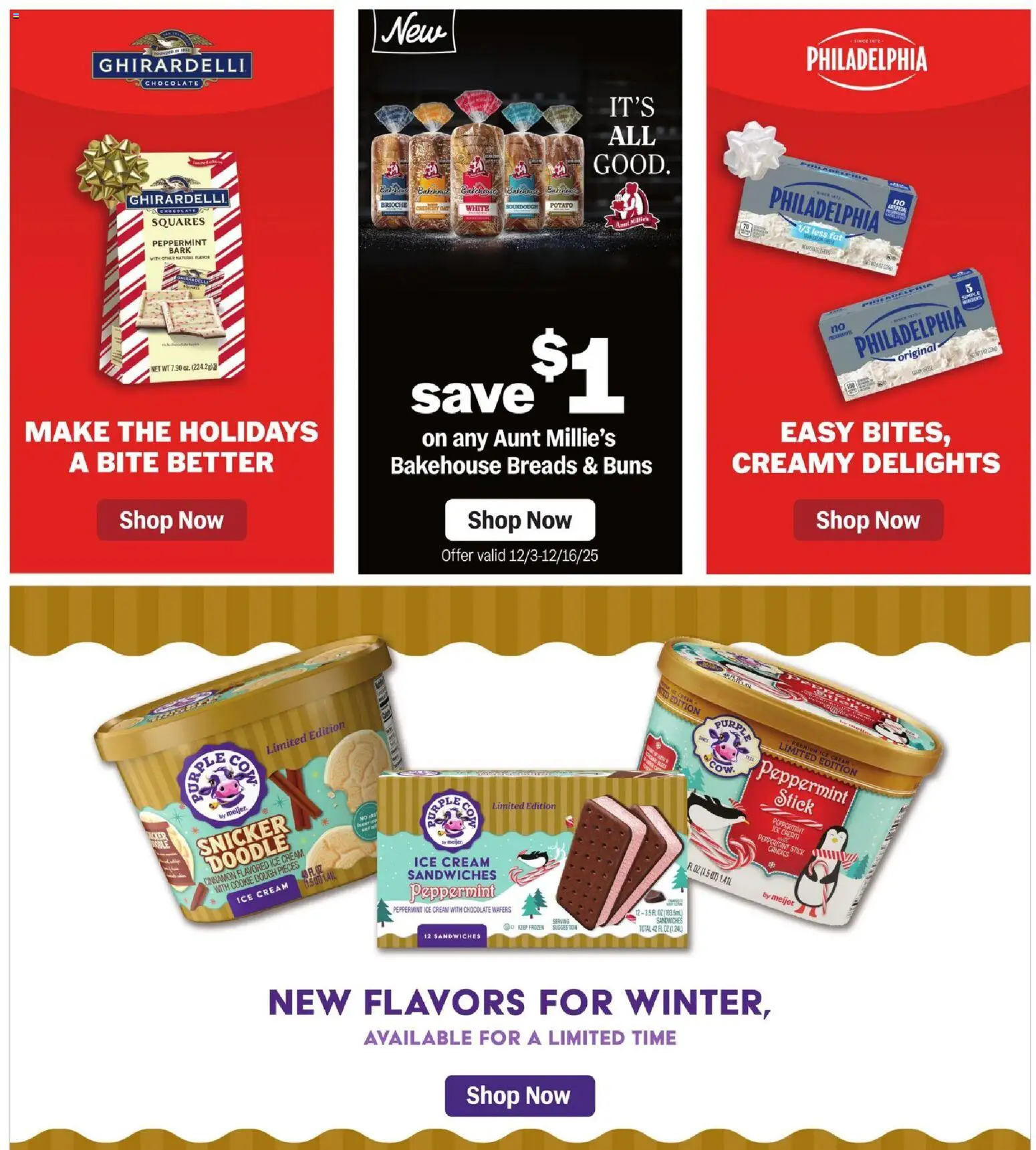 Meijer Weekly Ad - MI - valid from 03.12.2025 | Page: 38 | Products: Peppermint, Candies, Cream, Ice cream