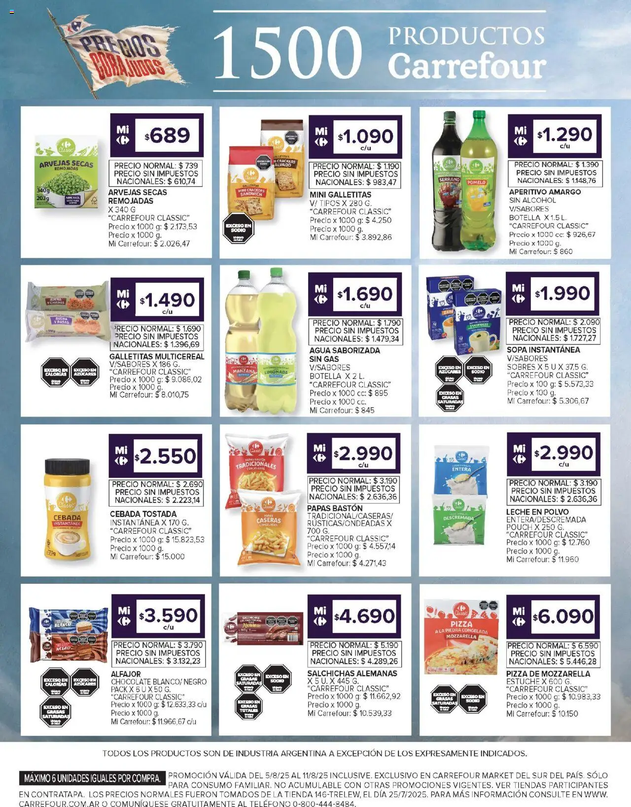 Carrefour Market catálogo - Chubut │ válido desde el 05.08.2025 | Página: 9 | Productos: Polvo, Sopa, Agua, Estuche