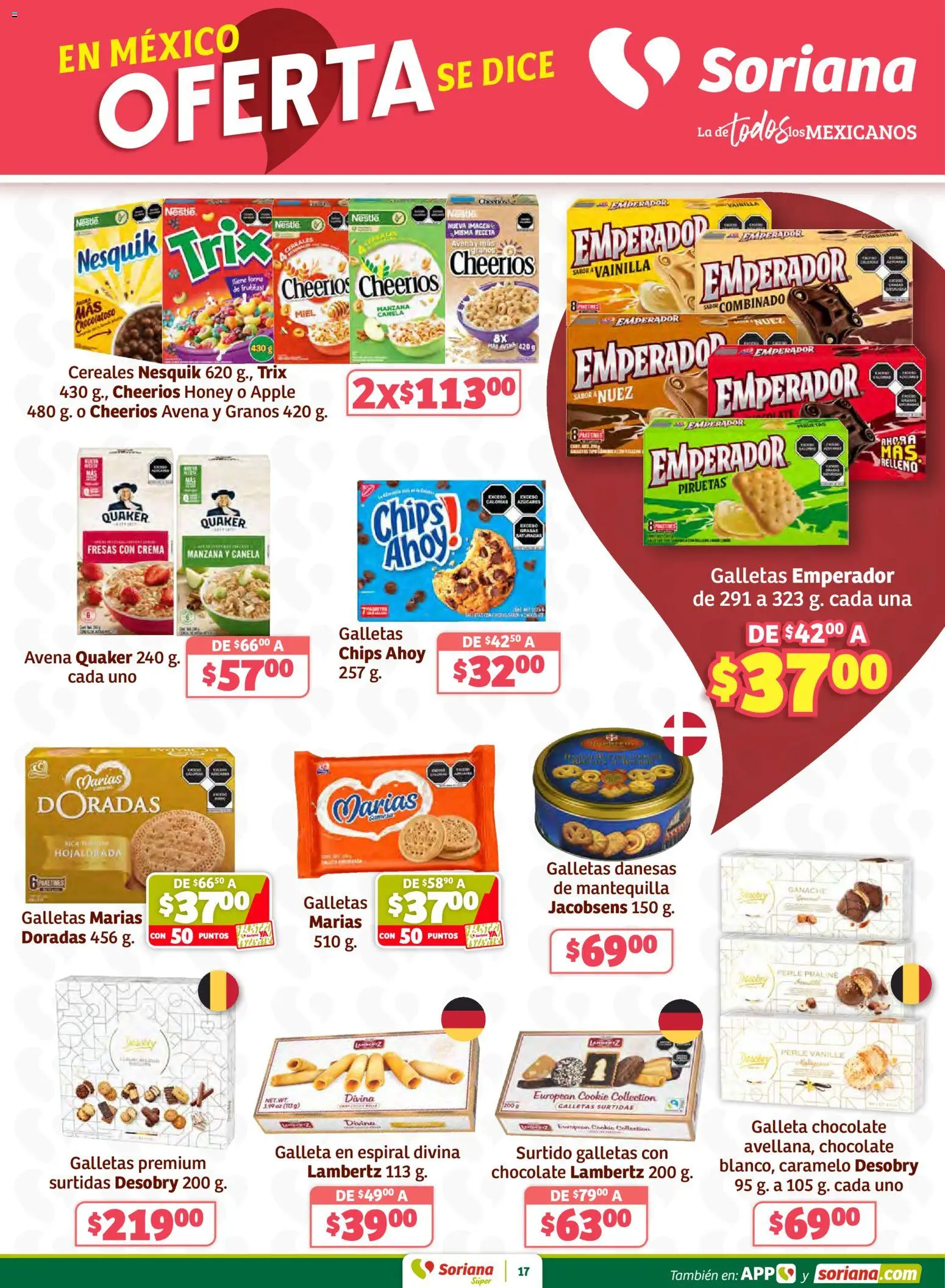 Nuevas ofertas de Soriana válidas en toda la República Mexicana desde el 27.02.2026. ¡Encuentra las mejores ofertas en Soriana Preciazazaso Súper: Chihuahua! | Página: 17 | Productos: Avena, Mantequilla, Fresas, Cereales