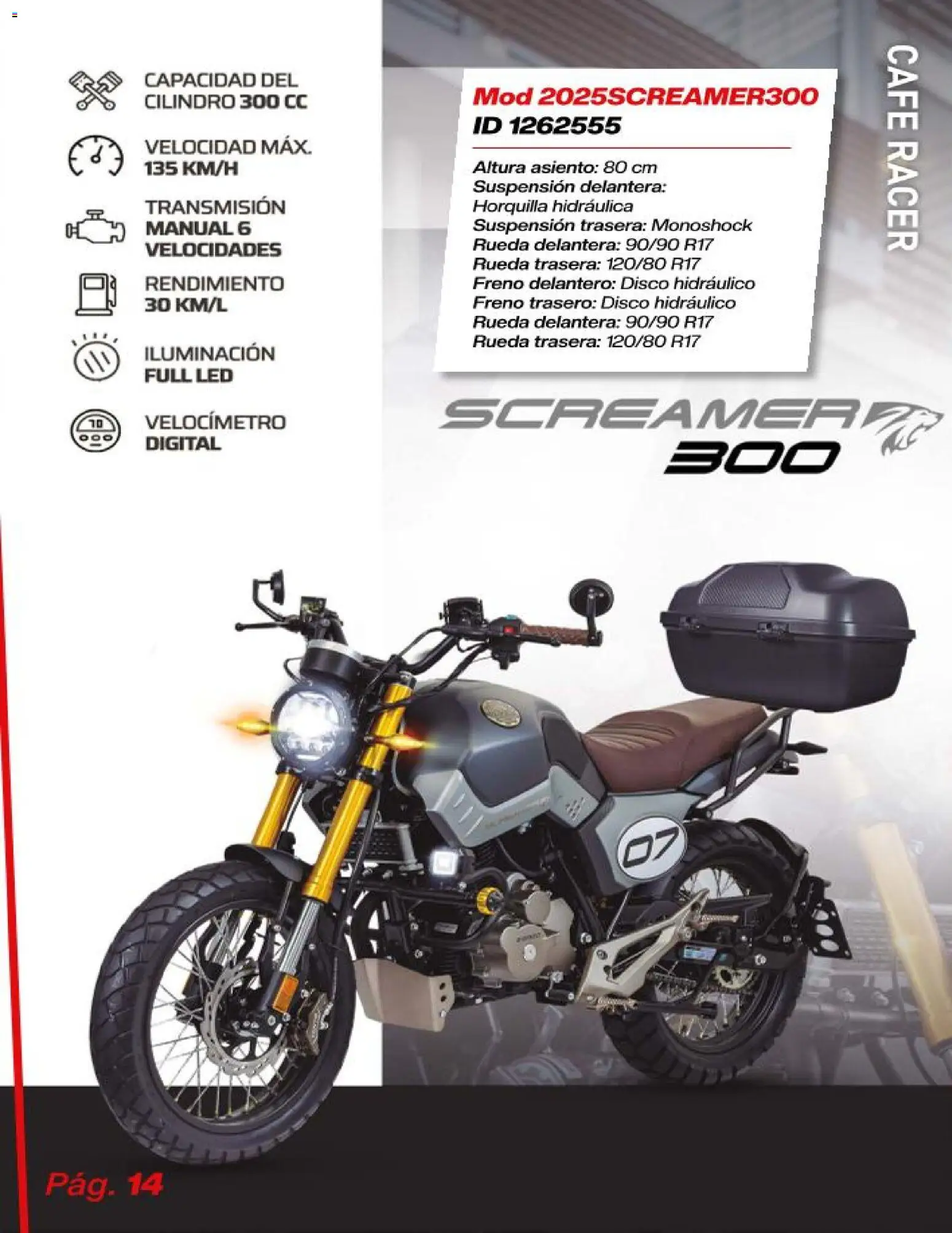 Nuevas ofertas de Price Shoes válidas en toda la República Mexicana desde el 21.11.2025. ¡Encuentra las mejores ofertas en Price Shoes catálogo Motos! | Página: 14 | Productos: Café, Disco