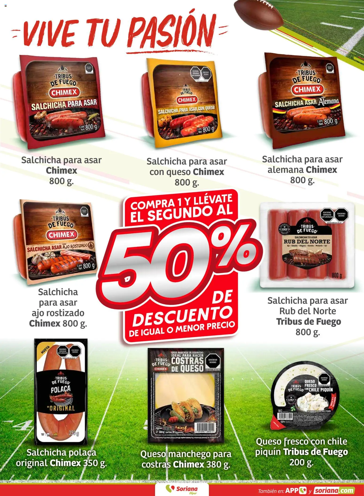 Nuevas ofertas de Soriana válidas en toda la República Mexicana desde el 05.02.2026. ¡Encuentra las mejores ofertas en Soriana - Fin de Semana Híper: Ags, Nay, Jal, Qro, Col, Mich, Gto, Hgo, Tlax, Mor, Pue, Gro, Oax, Edo. de Mex, Valle de México, Za! | Página: 5