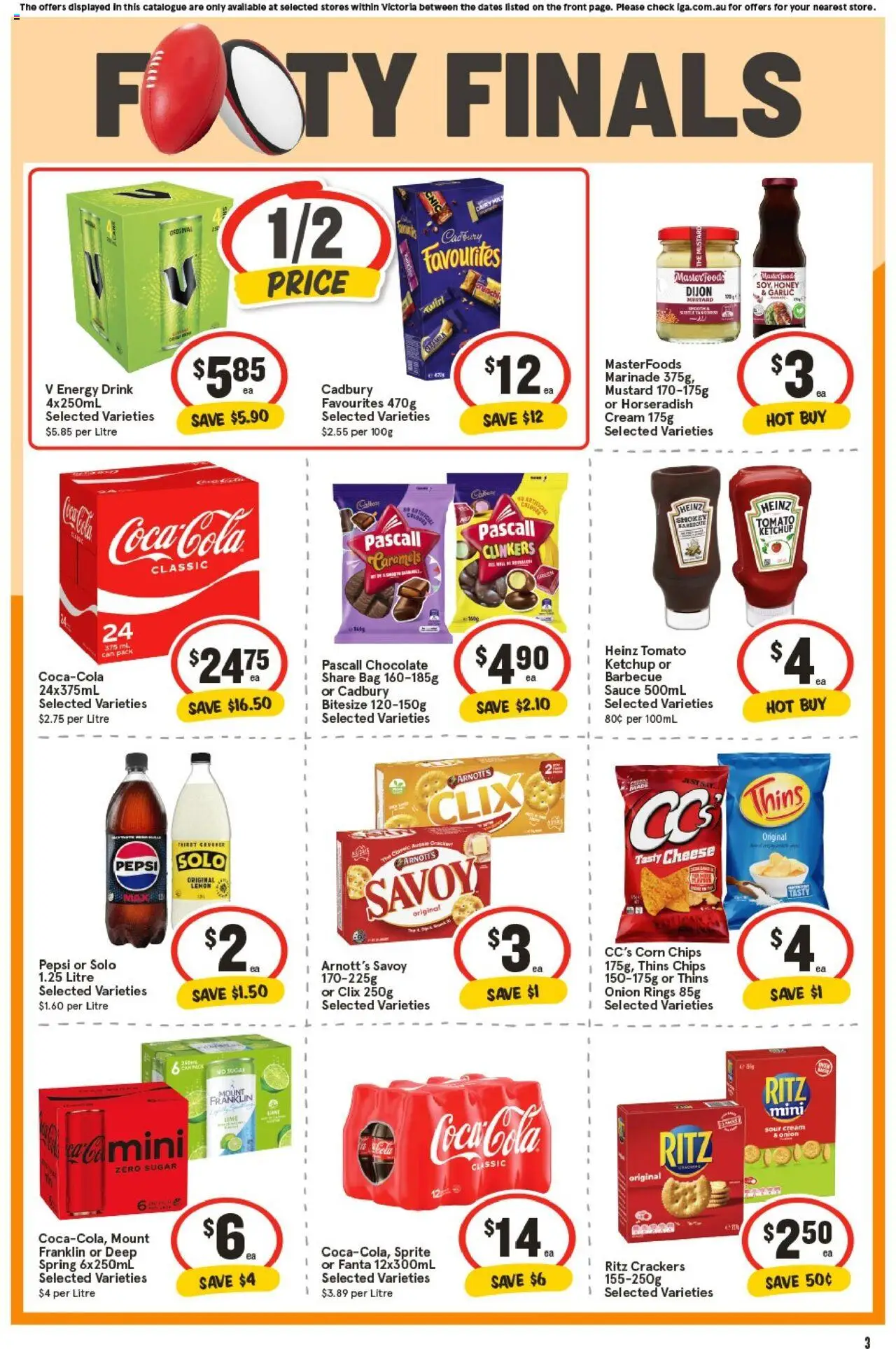 IGA catalogue - valid from 01.10.2025 | Page: 5 | Products: Cheese, Mustard, Sour cream, Bag