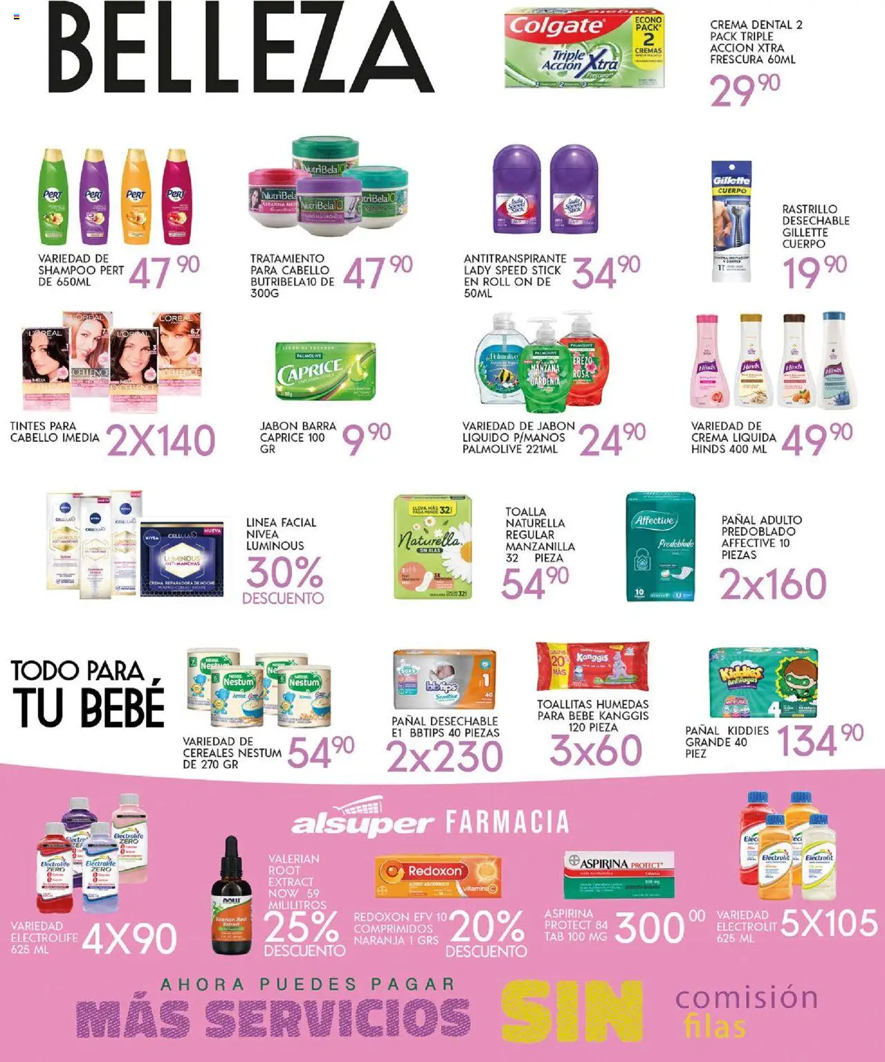 Nuevas ofertas de Alsuper válidas en toda la República Mexicana desde el 10.10.2025. ¡Encuentra las mejores ofertas en Alsuper - Folleto Zacatecas! | Página: 4 | Productos: Toallitas húmedas, Arroz, Barra, Jabón