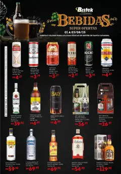 Bistek Supermercados - Ofertas Bebidas - Pré-Visualização do folheto da loja Bistek Supermercados, válido de 01.08.2025