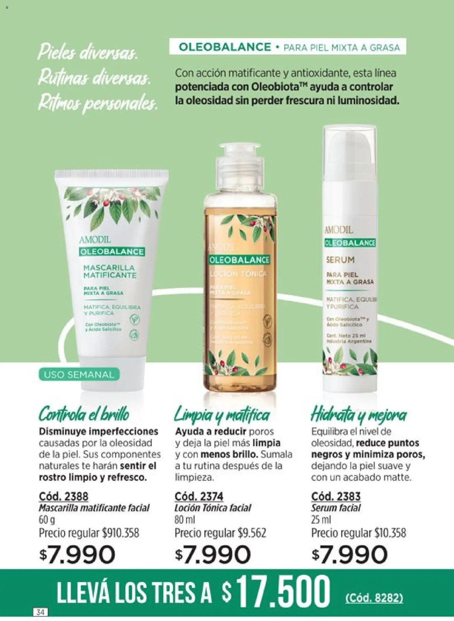 Catálogo Amodil Campaña 4 │ válido desde el 01.03.2026 | Página: 34 | Productos: Mascarilla, Serum, Brillo, Té