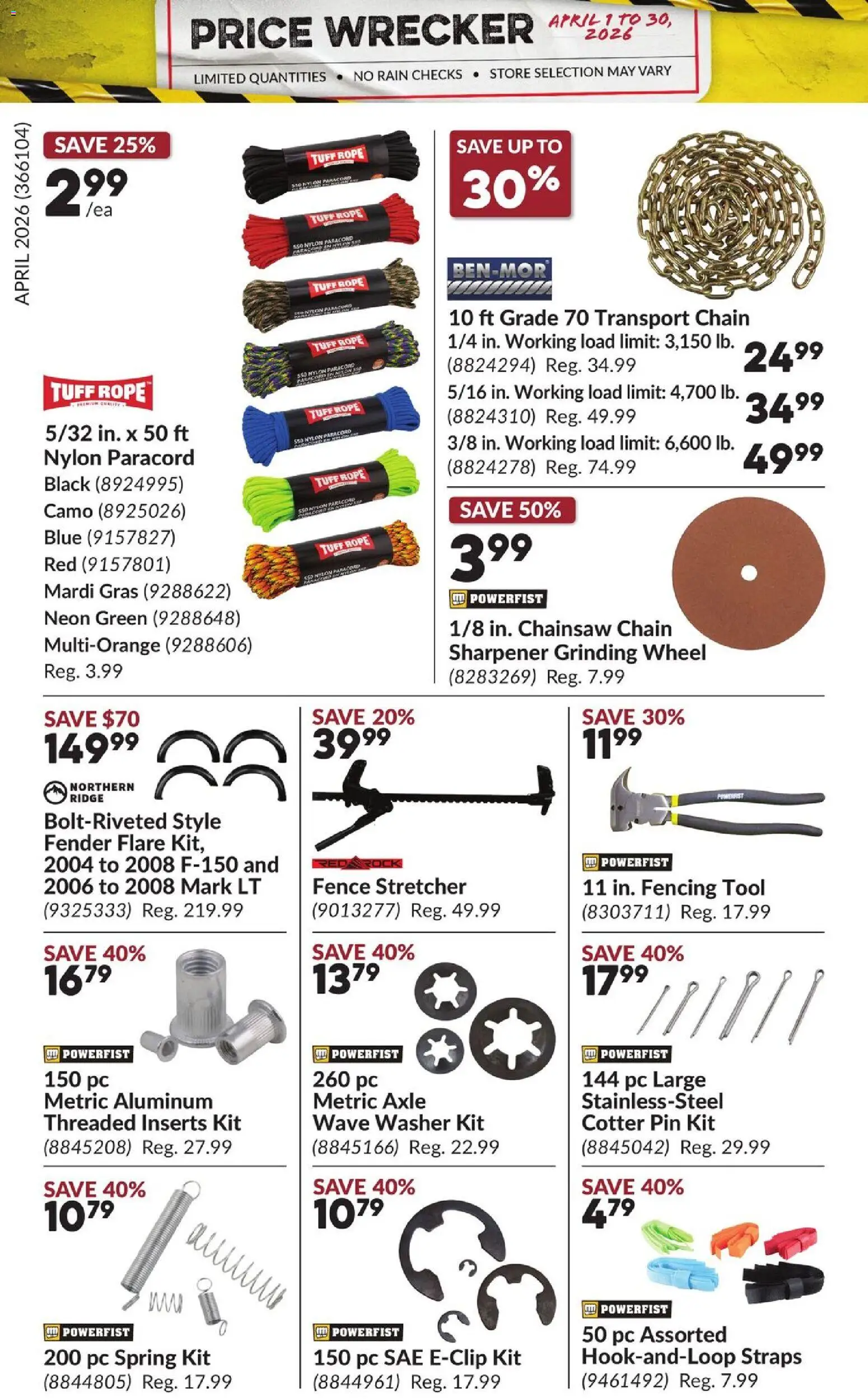 Princess Auto flyer valid from 01.04.2026 | Page: 29 | Products: PC, Ridge