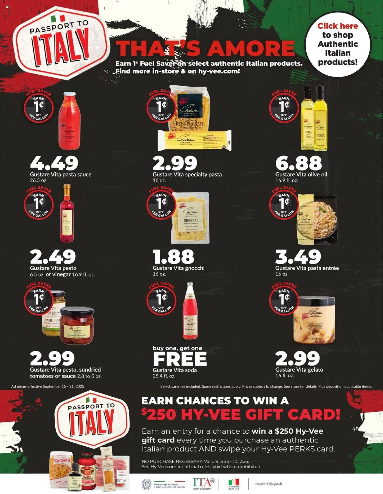 HyVee Weekly Ad - valid from 15.09.2025 | Page: 25 | Products: Oil, Tomatoes, Pasta, Sauce