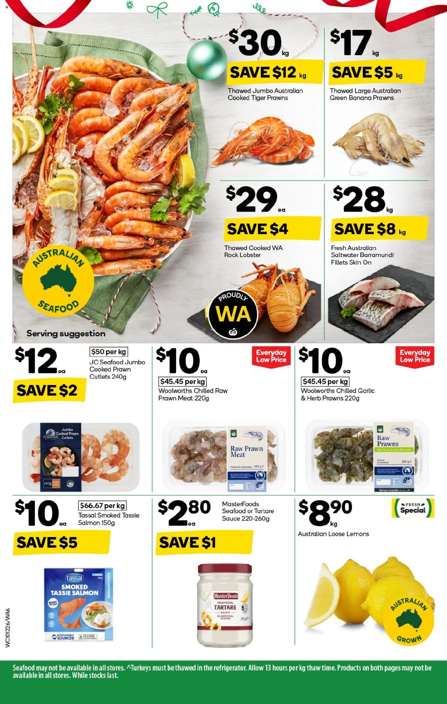 Woolworths catalogue - valid from 10.12.2025 | Page: 6 | Products: Lobster, Salmon, Sauce, Seafood