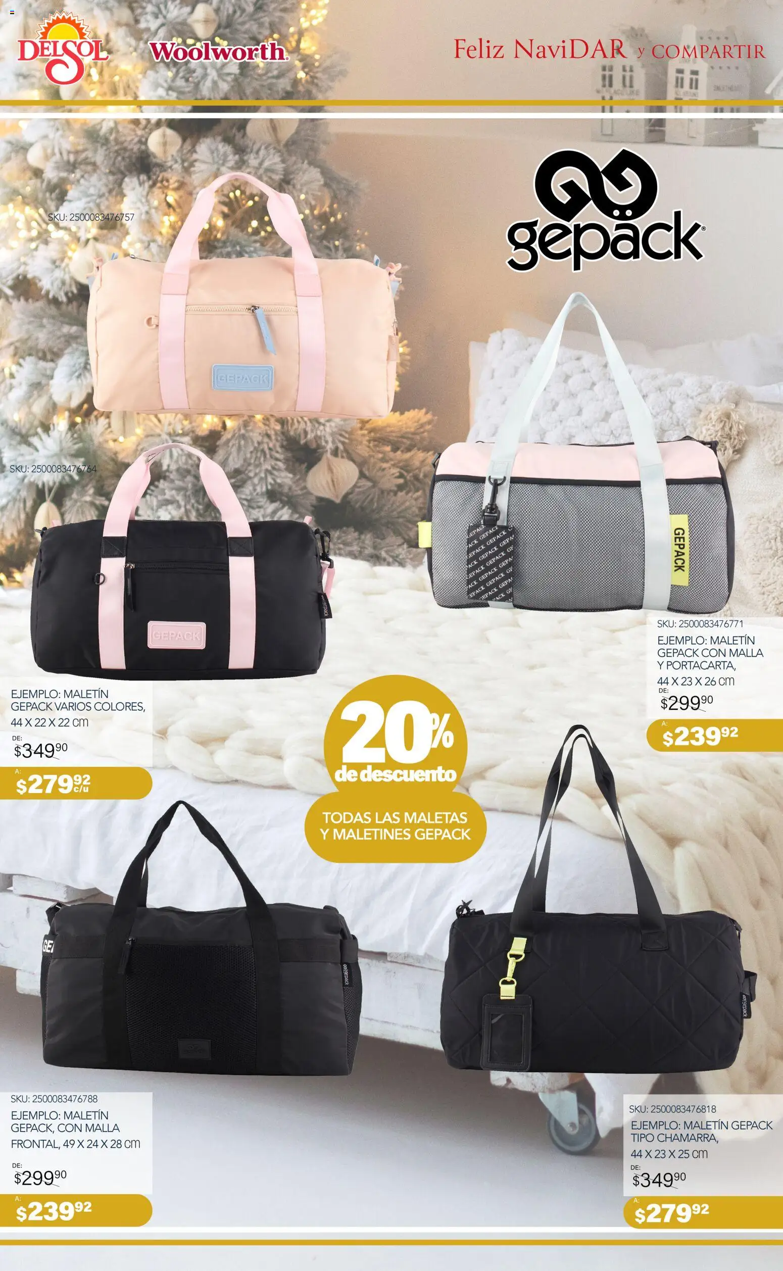 Nuevas ofertas de Del Sol y Woolworth válidas en toda la República Mexicana desde el 06.11.2025. ¡Encuentra las mejores ofertas en Del Sol y Woolworth catálogo Regalos 2025! | Página: 38 | Productos: Malla