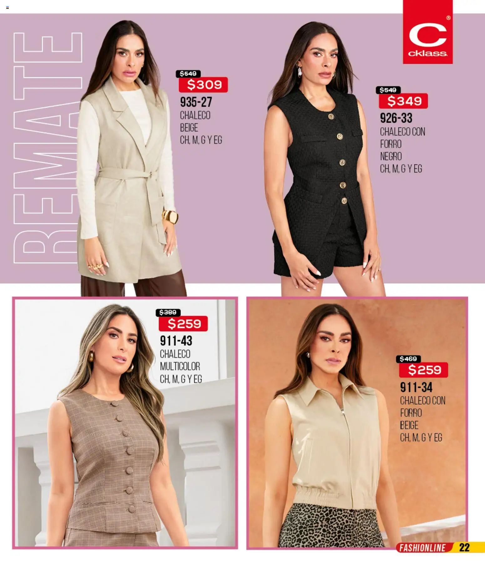 Nuevas ofertas de Cklass válidas en toda la República Mexicana desde el 14.04.2026. ¡Encuentra las mejores ofertas en Cklass catálogo 3X2 Digital Ropa! | Página: 23 | Productos: Chaleco