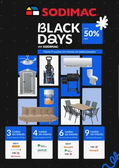 Vista previa Sodimac Black Friday válido desde el 27.11.2025