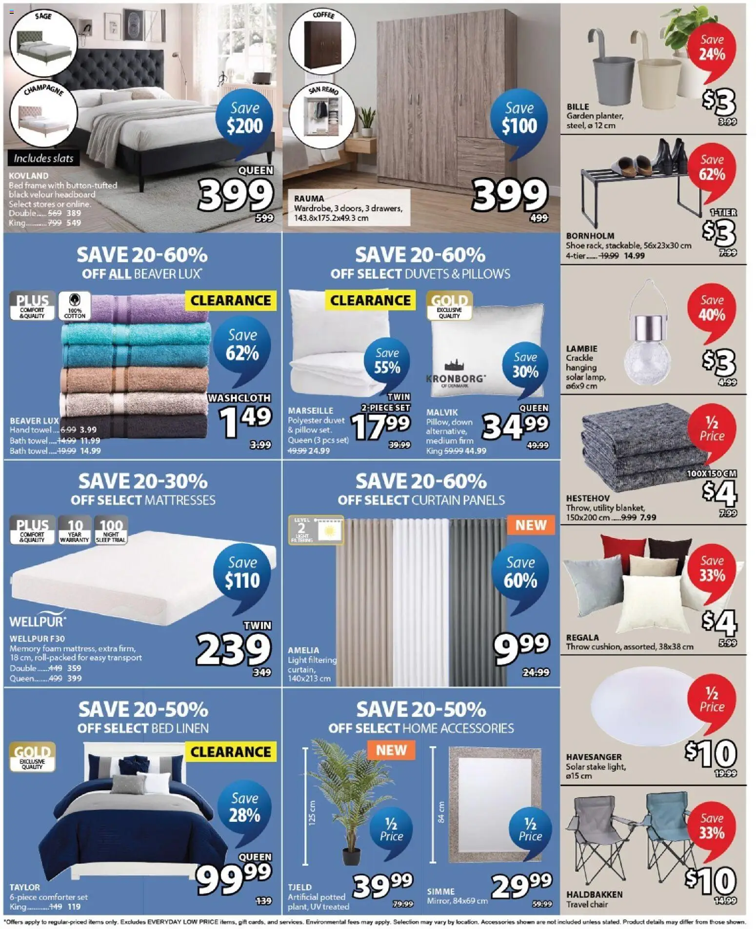 JYSK flyer valid from 23.04.2026 | Page: 2 | Products: Bed, Pillow, Chair, Bath