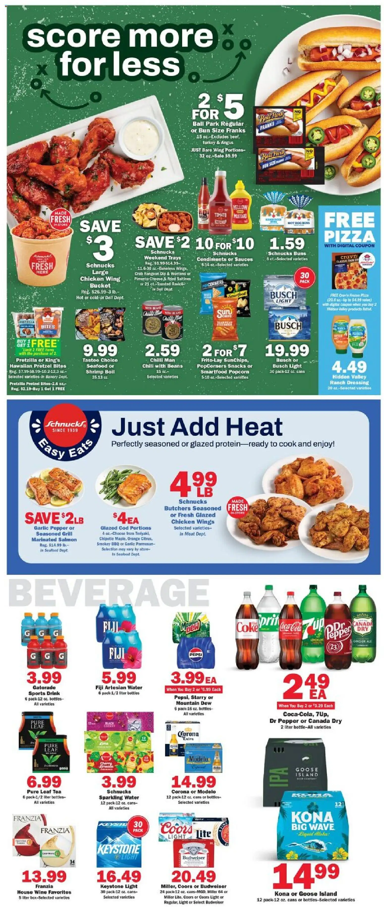 Schnucks Weekly Ad - valid from 29.10.2025 | Page: 3 | Products: Cheese, Pizza, Water, Grill