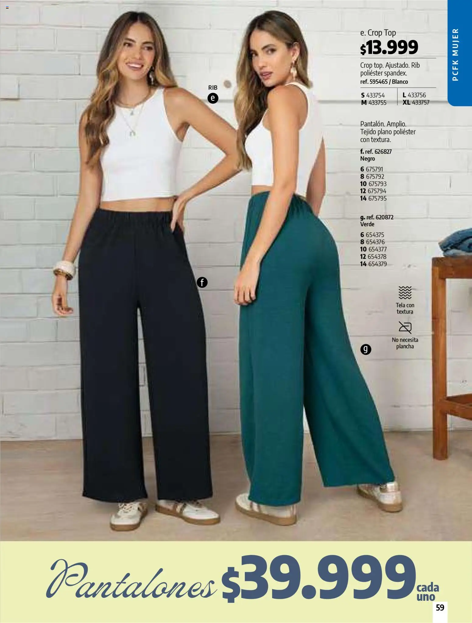 Pacifika revista - valida desde el 24.02.2026 | Página: 61 | Productos: Plancha, Top, Pantalones