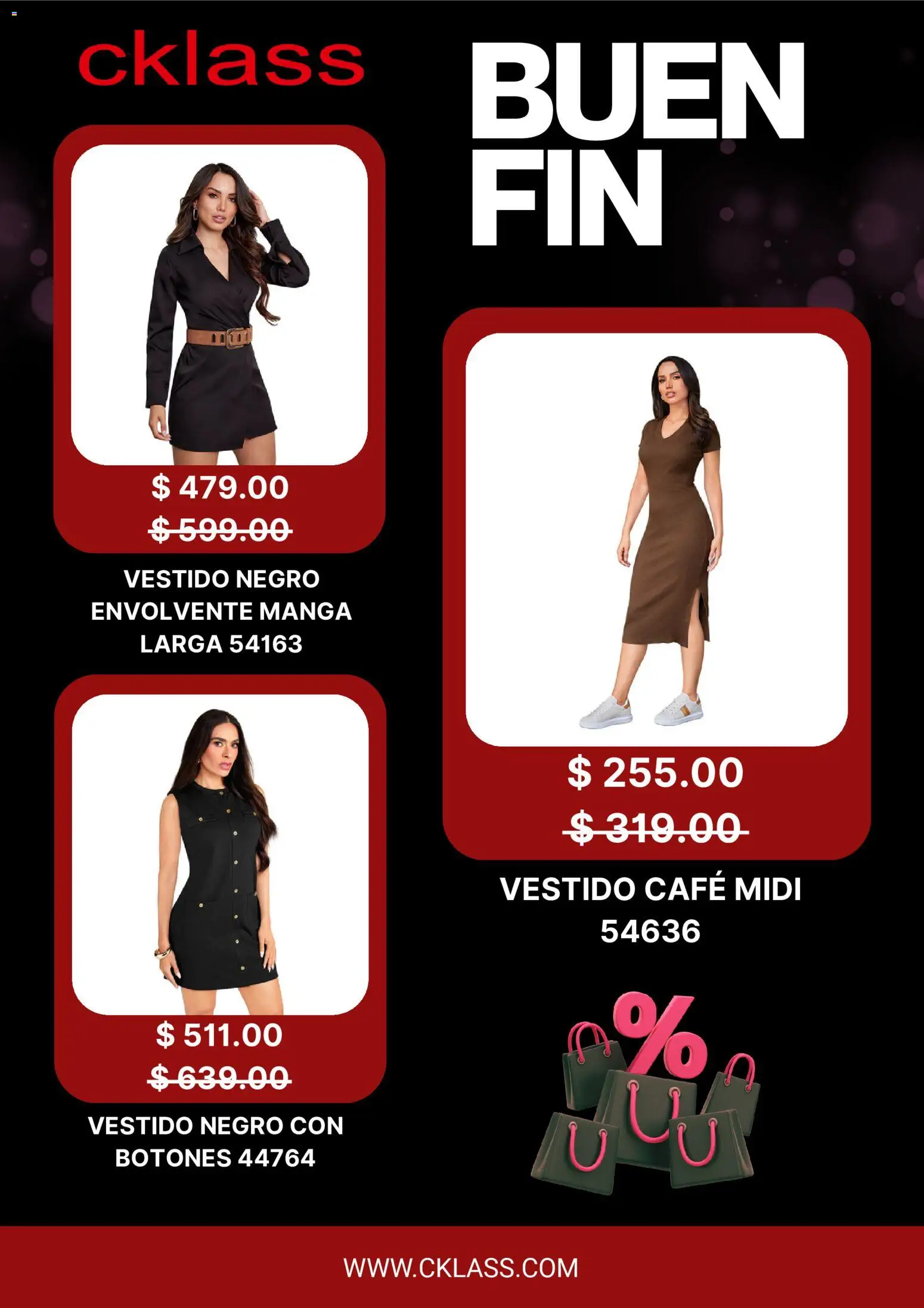 Nuevas ofertas de Cklass válidas en toda la República Mexicana desde el 12.11.2025. ¡Encuentra las mejores ofertas en Cklass Buen Fin ! | Página: 6 | Productos: Café, Manga, Vestido