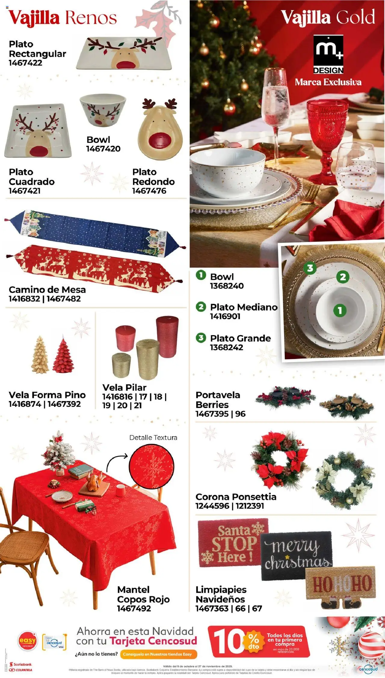 Easy revista - valida desde el 09.10.2025 | Página: 6 | Productos: Copos, Mesa, Mantel, Vela