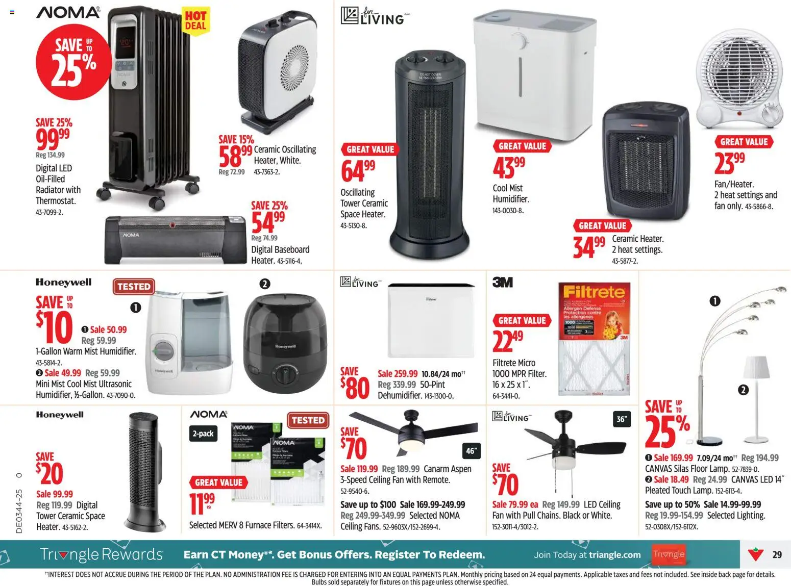 Canadian Tire flyer valid from 23.10.2025 | Page: 29 | Products: Fan, Radiator