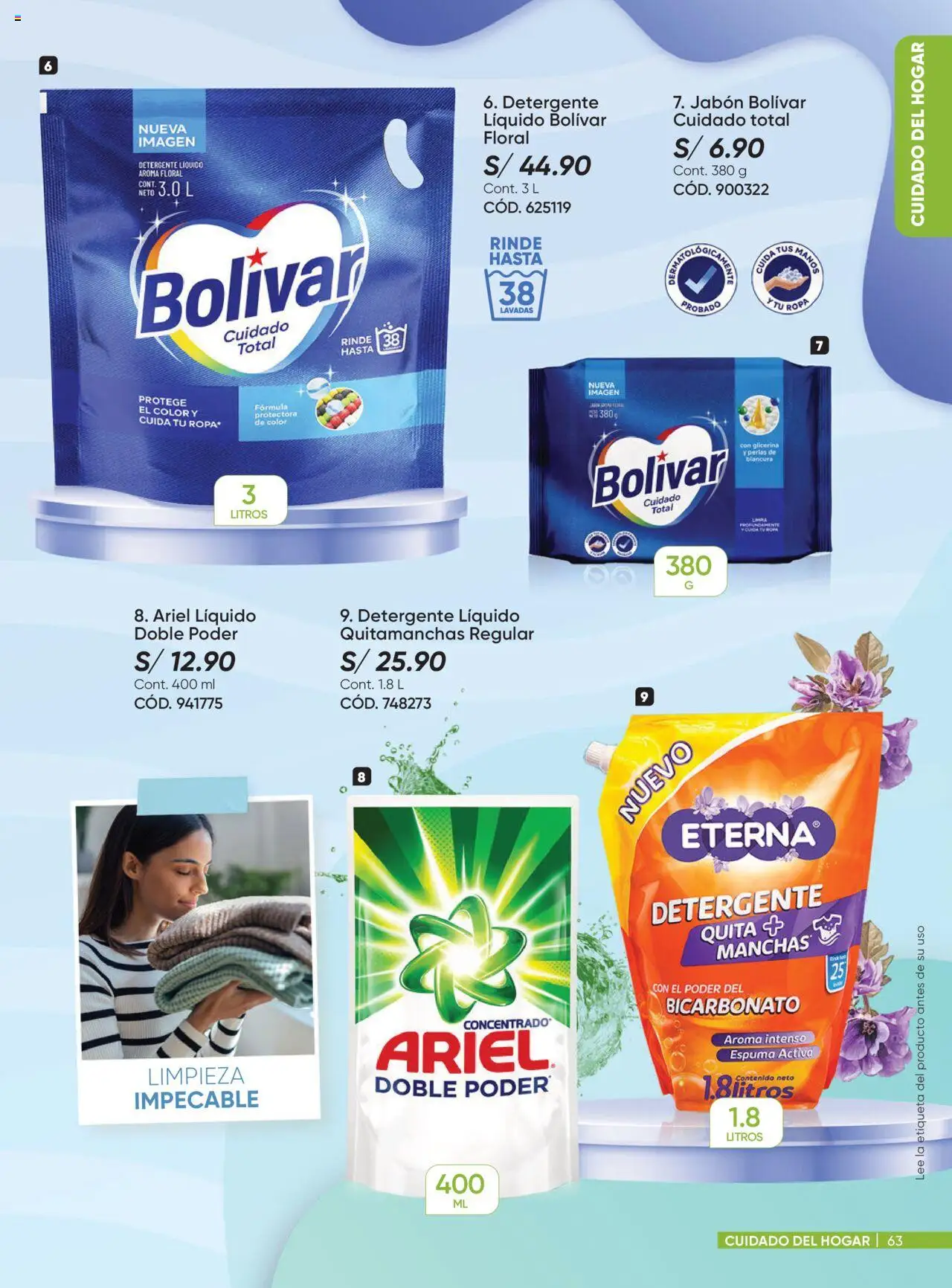Catálogo Azzorti válido desde 29.09.2025 | Página: 63 | Productos: Jabón, Quitamanchas, Detergente, Ropa