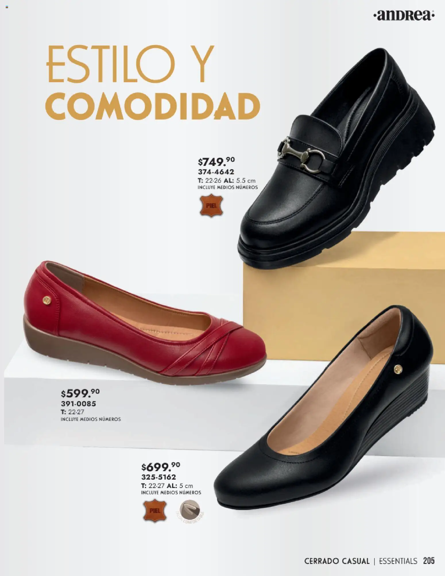 Nuevas ofertas de Andrea válidas en toda la República Mexicana desde el 25.01.2026. ¡Encuentra las mejores ofertas en Andrea catálogo Calzado Dama! | Página: 205