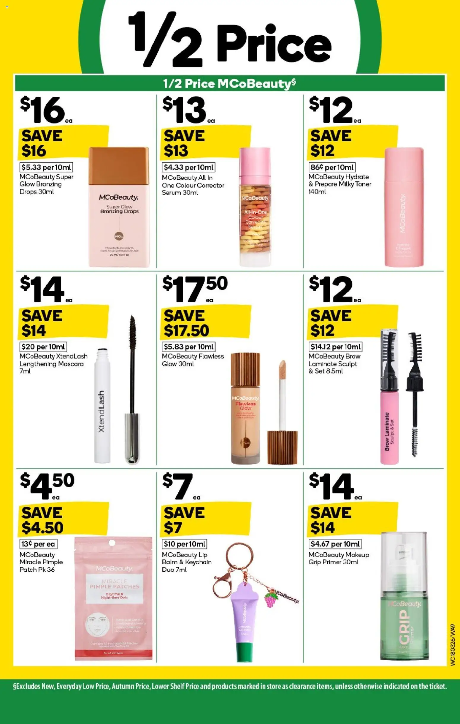 Woolworths catalogue - valid from 18.03.2026 | Page: 9 | Products: Mascara, Makeup, Corrector, Toner