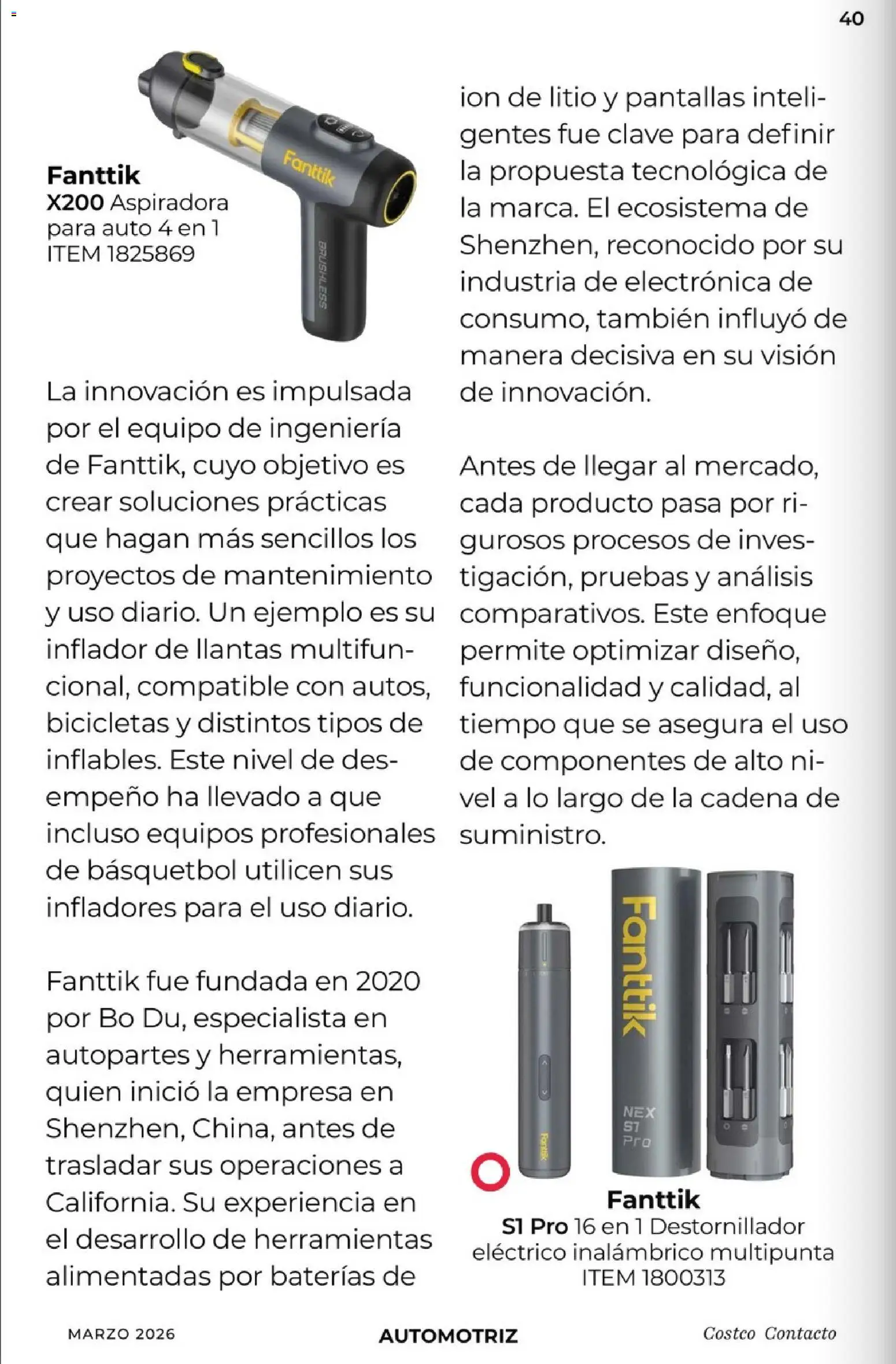 Nuevas ofertas de Costco válidas en toda la República Mexicana desde el 01.03.2026. ¡Encuentra las mejores ofertas en Costco Revista de marzo! | Página: 40 | Productos: Pantallas, Aspiradora, Cadena, Destornillador