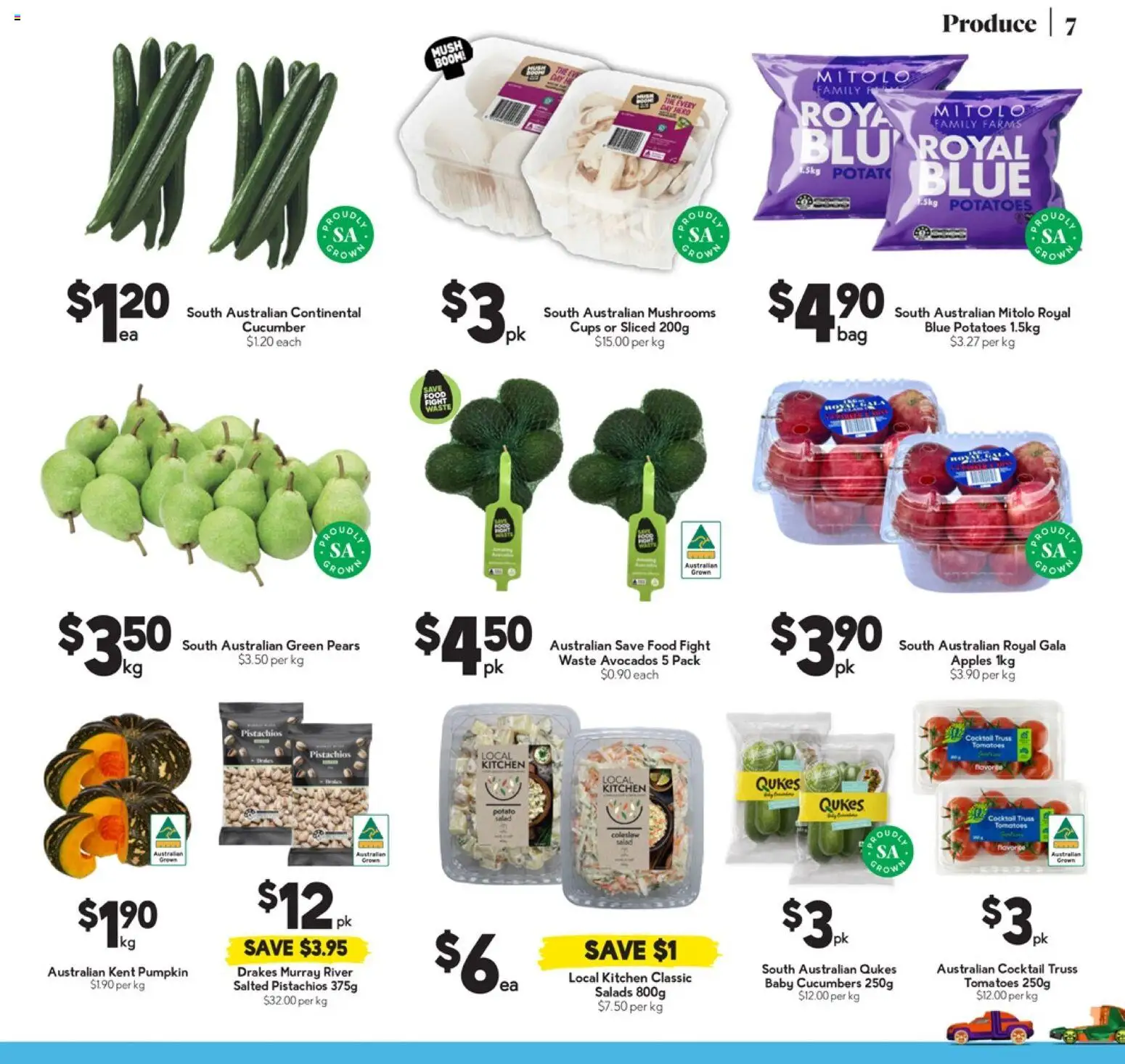 Drakes catalogue - valid from 05.11.2025 | Page: 7 | Products: Tomatoes, Mushrooms, Cucumbers, Bag