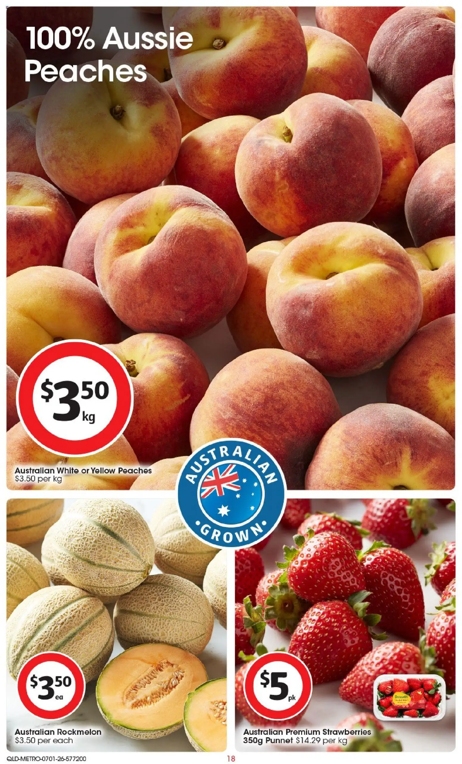 Coles catalogue - valid from 07.01.2026 | Page: 20 | Products: Strawberries, Rockmelon