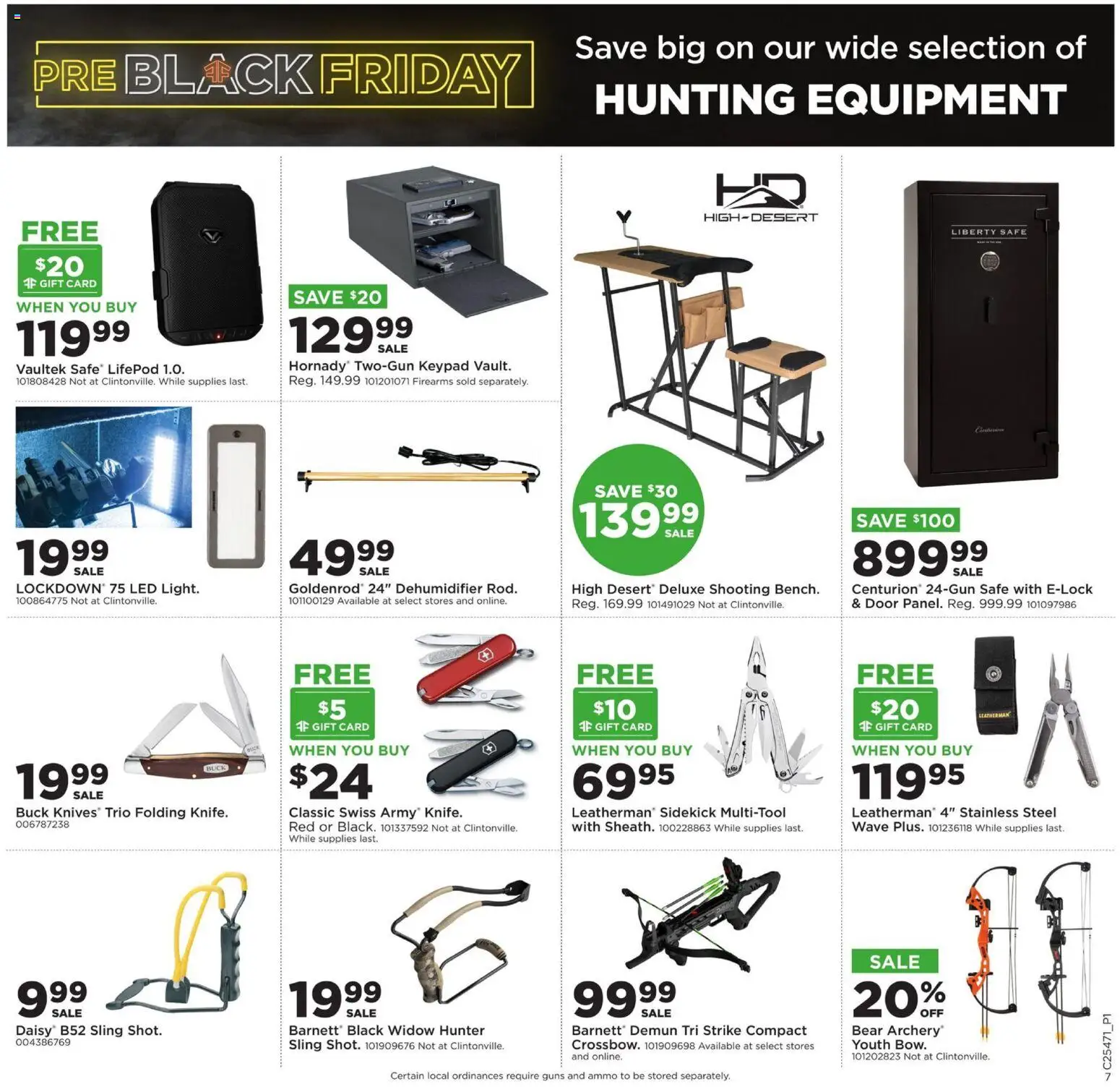 Mills Fleet Farm Black Friday - valid from 20.11.2025 | Page: 9 | Products: Safe, Archery, Ammo, Dehumidifier