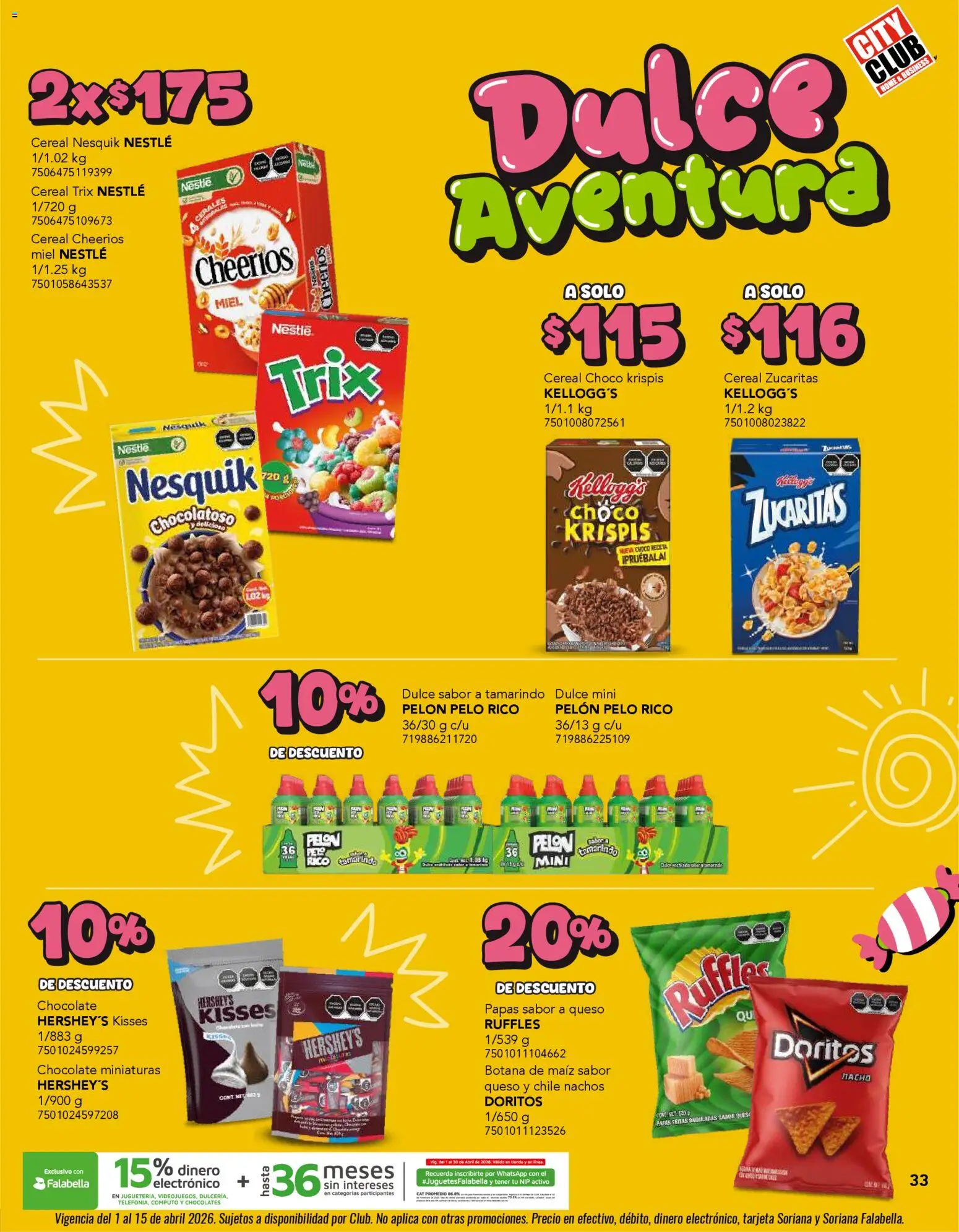 Nuevas ofertas de City Club válidas en toda la República Mexicana desde el 01.04.2026. ¡Encuentra las mejores ofertas en City Club catálogo! | Página: 33