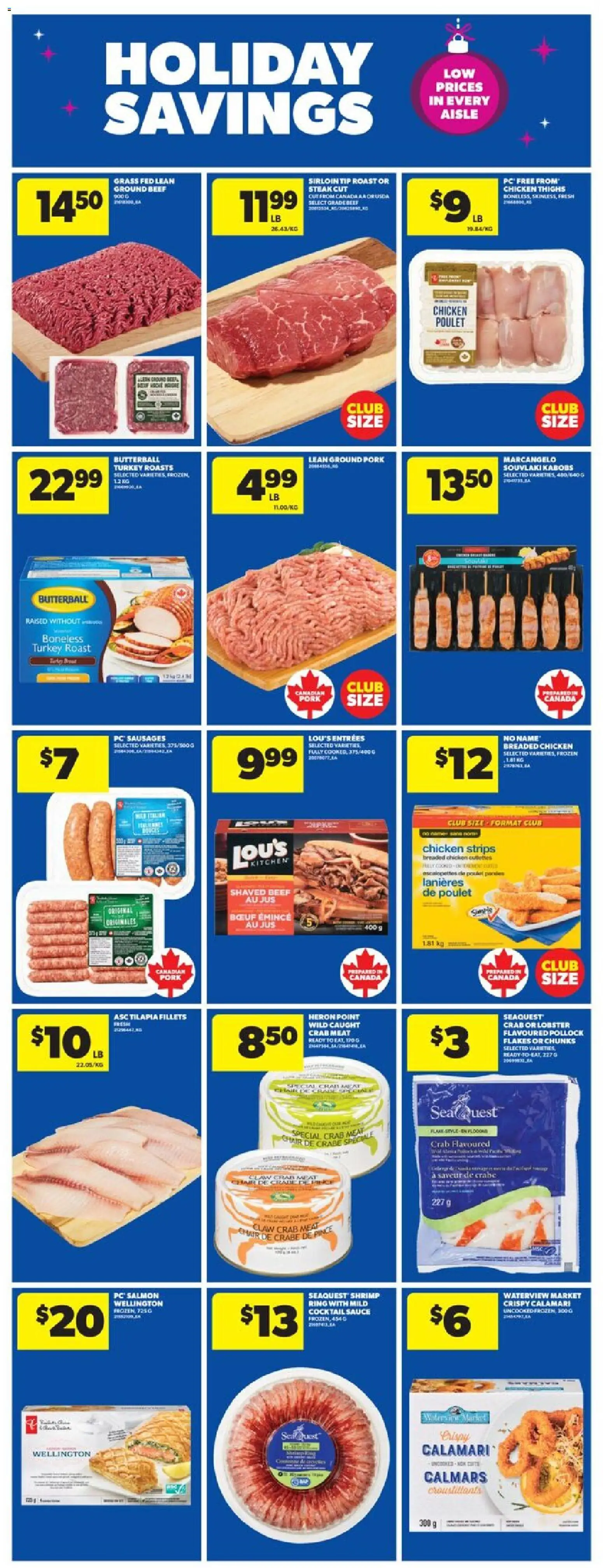 Real Canadian Superstore flyer valid from 04.12.2025 | Page: 16 | Products: Turkey, Chair, Chicken, Pork