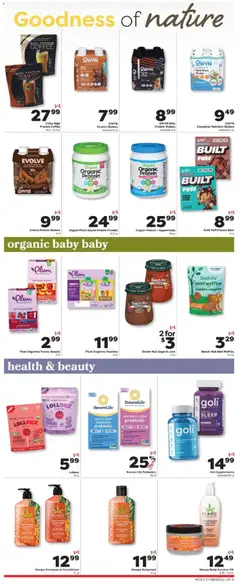 Preview of Weis weekly ads valid from 28.11.2025 | Page: 2 | Products: Protein Powder, Plum, Shampoo, Coffee