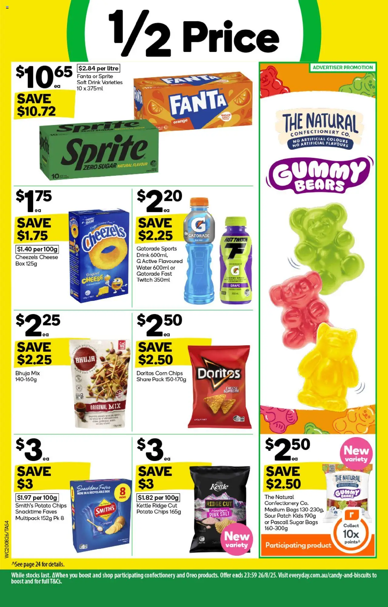 Woolworths catalogue - valid from 20.08.2025 | Page: 4 | Products: Box, Chips, Sugar, Kettle