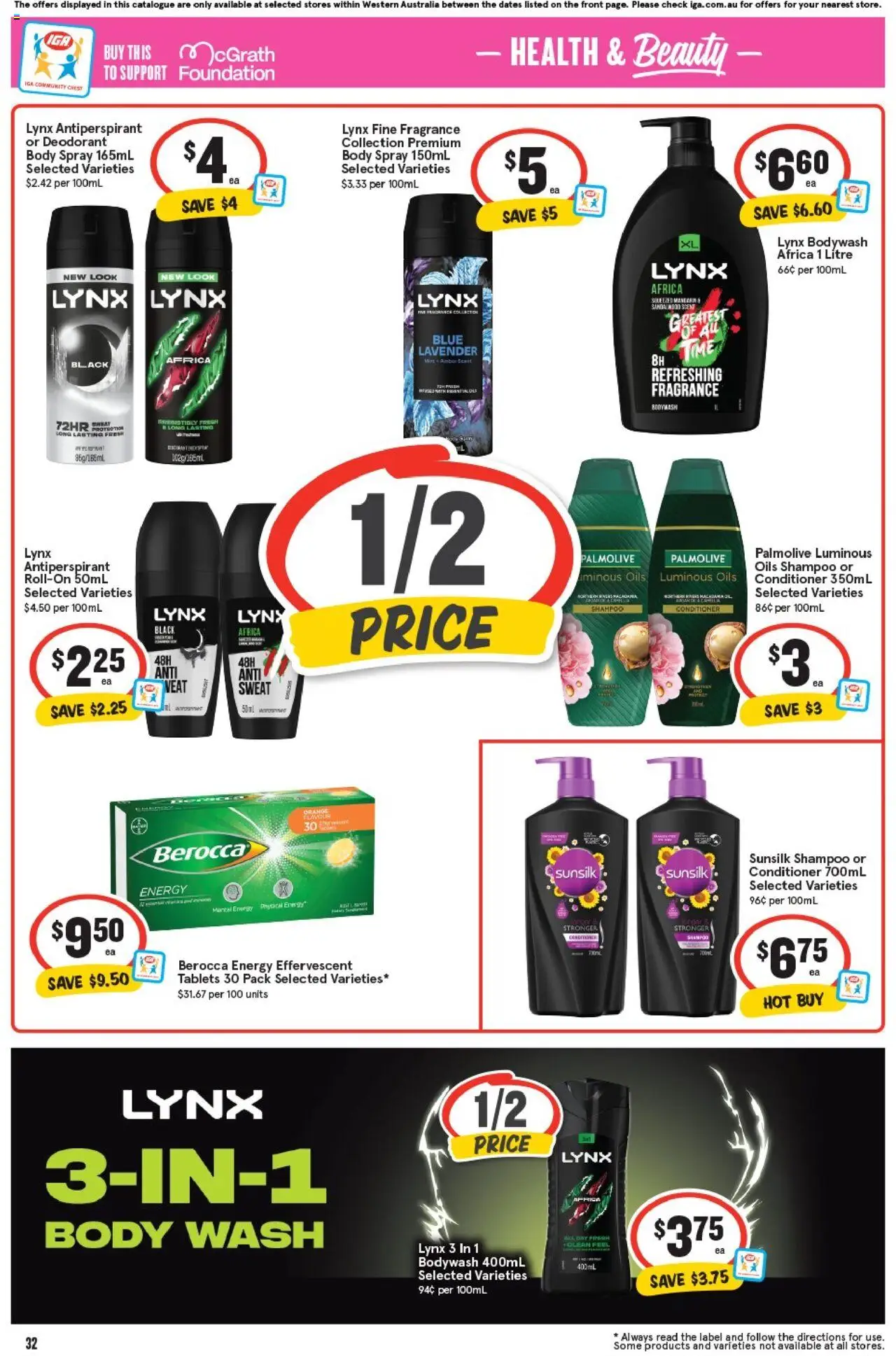 IGA catalogue - valid from 17.09.2025 | Page: 35 | Products: Fragrance, Shampoo, Conditioner, Antiperspirant