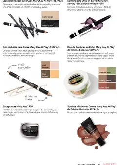 Nuevas ofertas de Mary Kay válidas en toda la República Mexicana desde el 01.09.2025. ¡Encuentra las mejores ofertas en Sombra + Rubor en Crema Mary Kay At Play® de Edición Limitada, Un producto, dos maneras de utilizar: ojos y mejillas.! | Página: 47