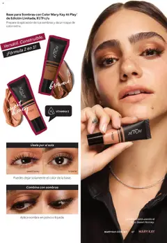 Vista previa de Sombra para Ojos en Barra Mary Kay At Play de Edición Limitada, Fórmula de textura suave y sedosa, es fácil de difuminar y tiene un brillo extraordinario., nuevo folleto de la tienda, válido en México a partir del 01.09.2025 | Página: 47